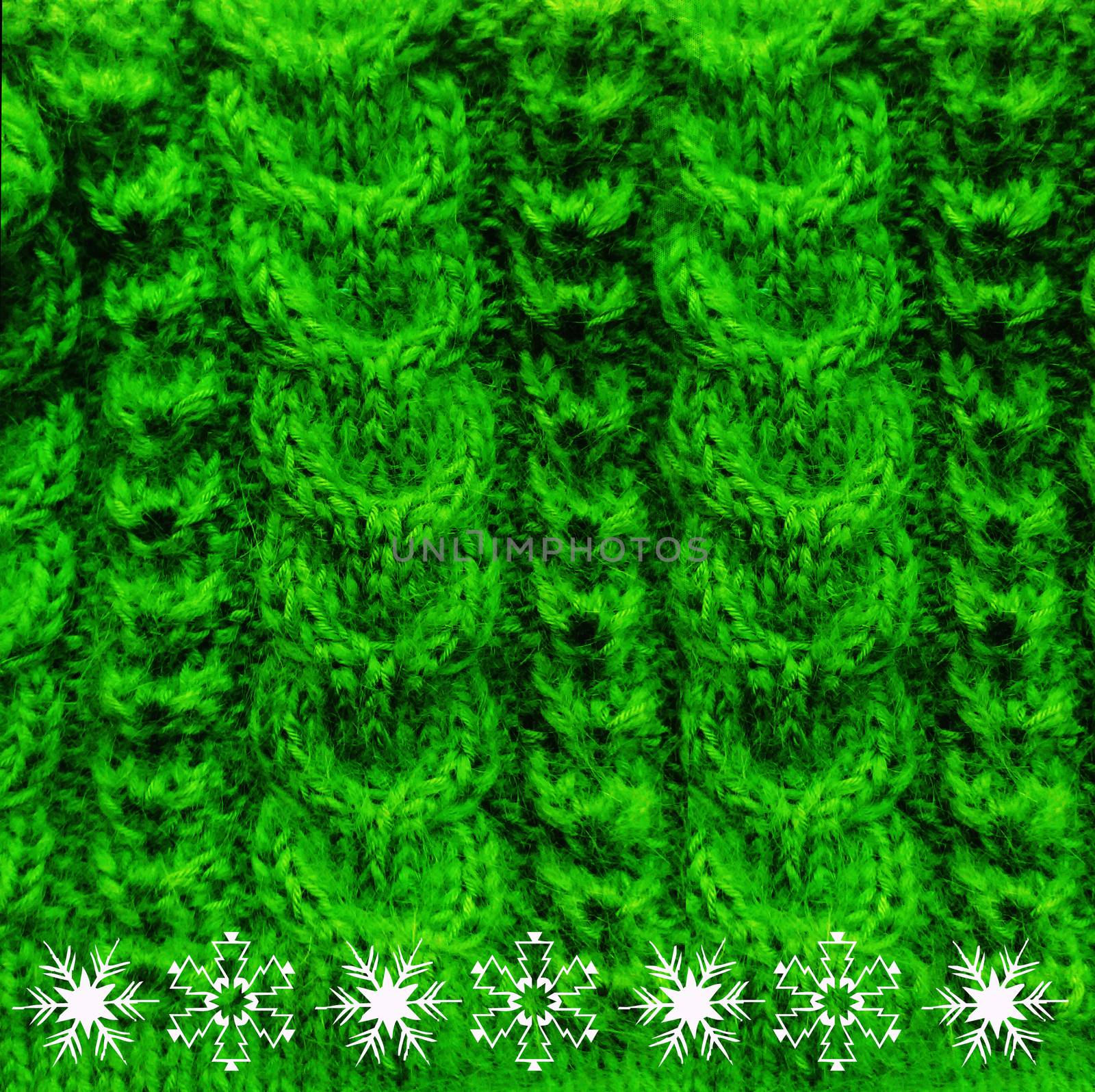 Knitted woolen texture green by AlexandraFenec