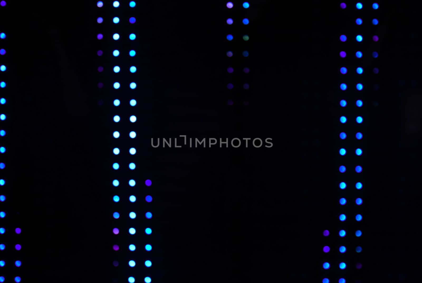 Blurred lights of LED bulb