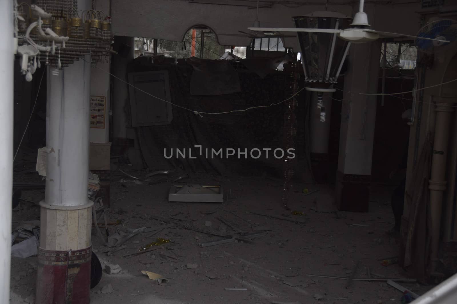SYRIA, Harasta: Pictures show the Syrian town of Harasta in ruins on October 23, 2015 following a series of recent airstrikes. The Syrian army launched an offensive in the area which targeted various rebel opposition. In addition to airstrikes, the Syrian army also launched a ground operation in the region.