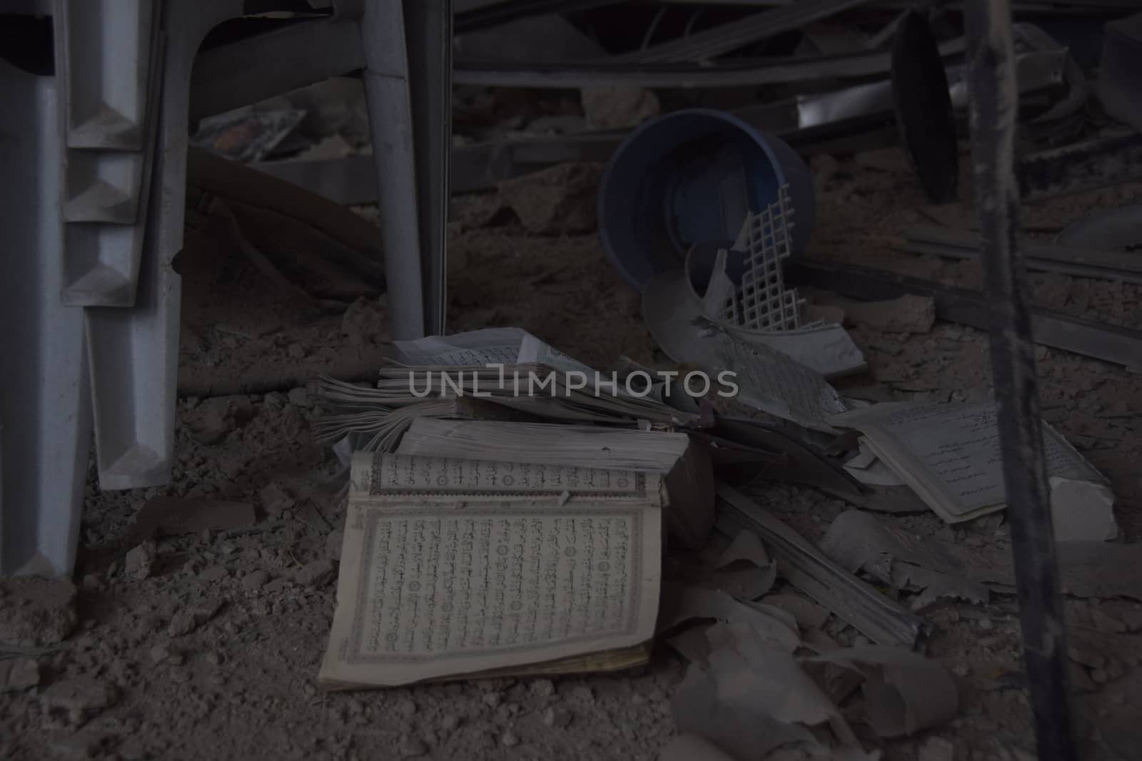 SYRIA, Harasta: Pictures show the Syrian town of Harasta in ruins on October 23, 2015 following a series of recent airstrikes. The Syrian army launched an offensive in the area which targeted various rebel opposition. In addition to airstrikes, the Syrian army also launched a ground operation in the region.