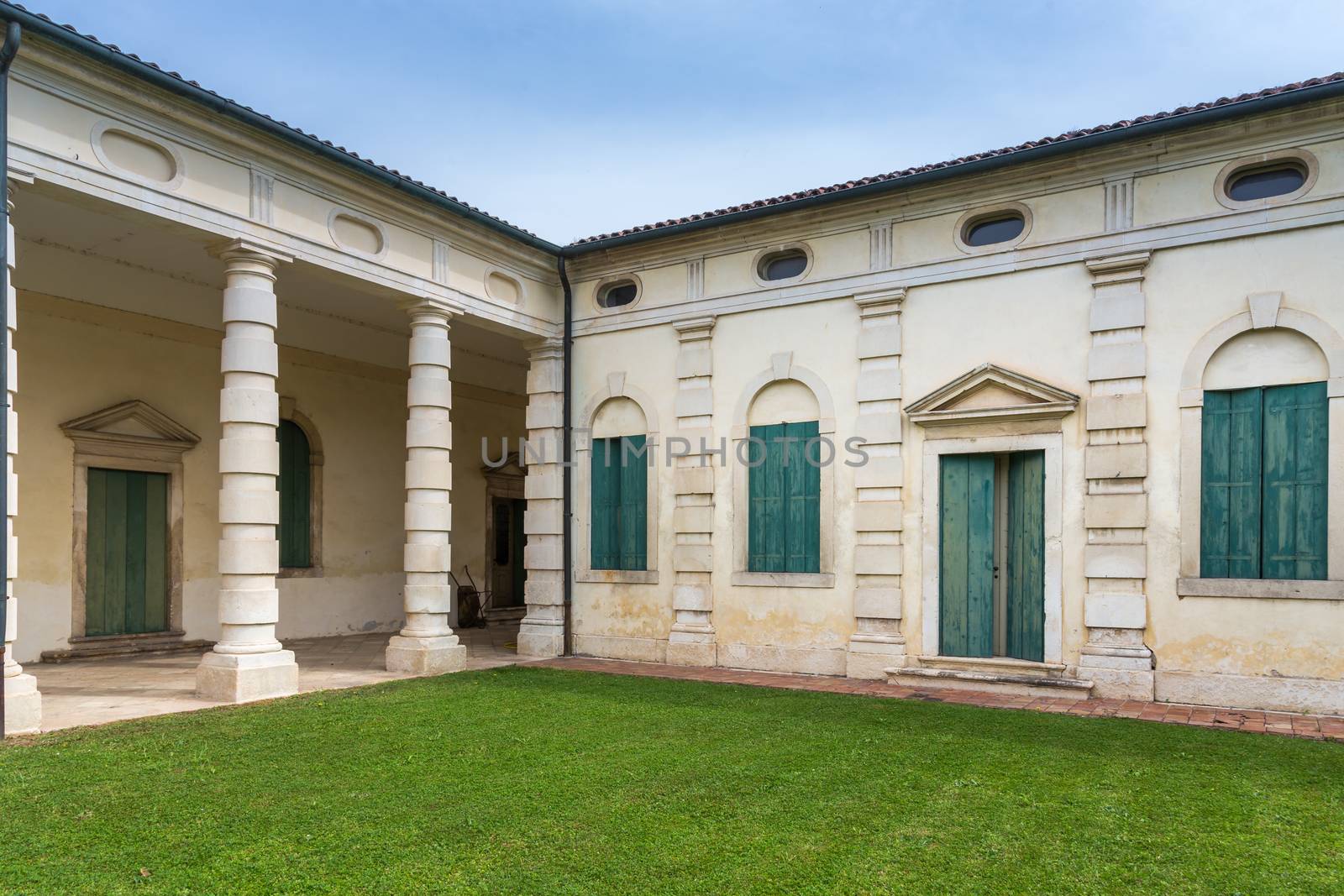 VICENZA, ITALY - MAY 13: Villa Cordellina Lombardi, built in 18th century on a design by architect Giorgio Massari on Wednesday, May 13, 2015.