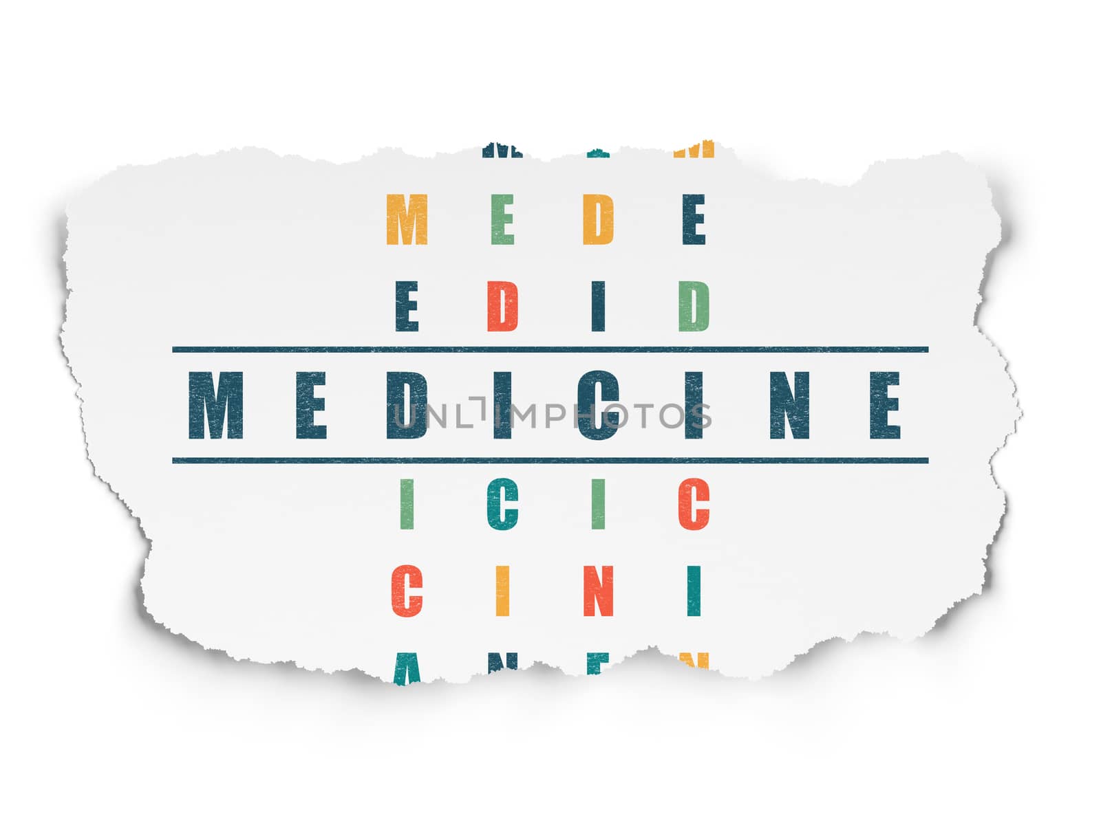 Health concept: Medicine in Crossword Puzzle by maxkabakov