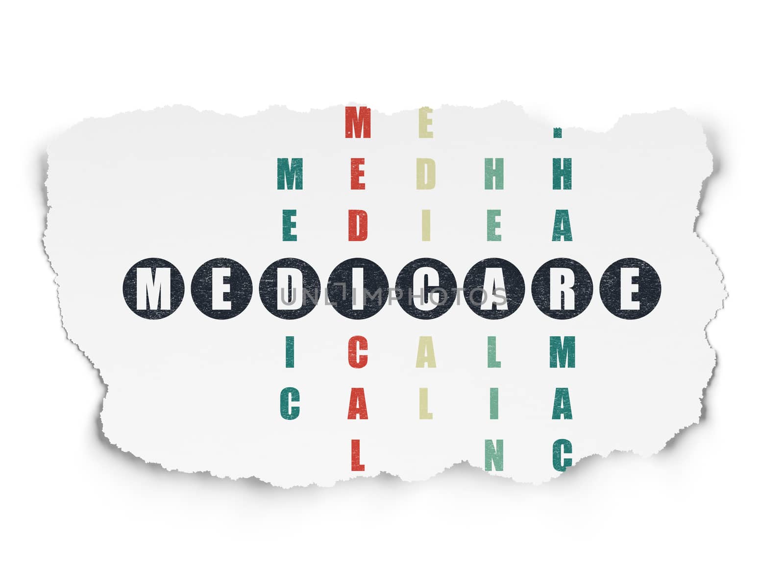 Healthcare concept: Medicare in Crossword Puzzle by maxkabakov
