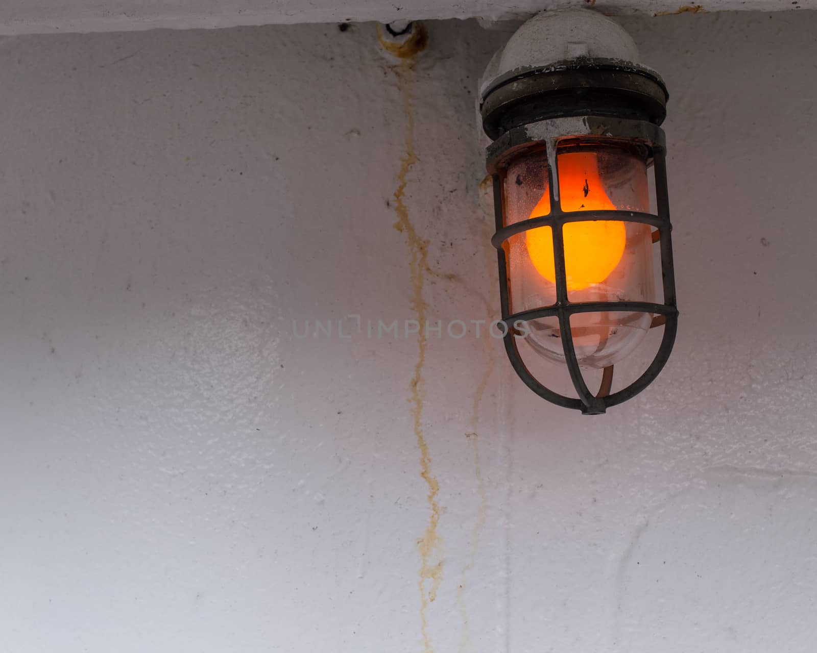 Orange exterior ship light by johnborda