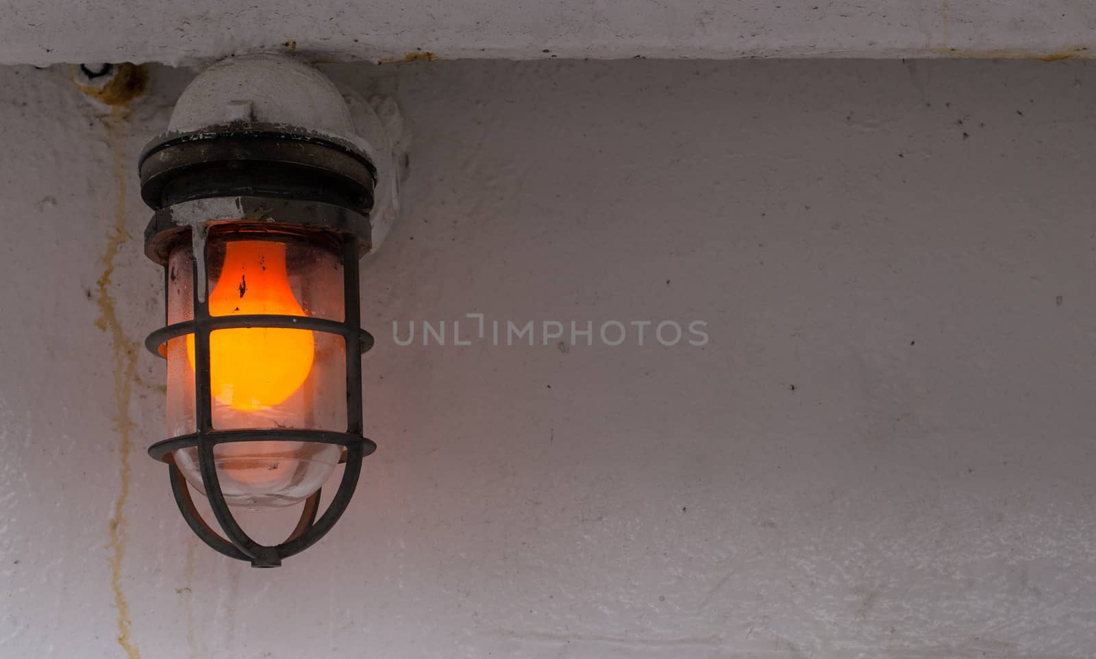 Orange exterior ship light by johnborda