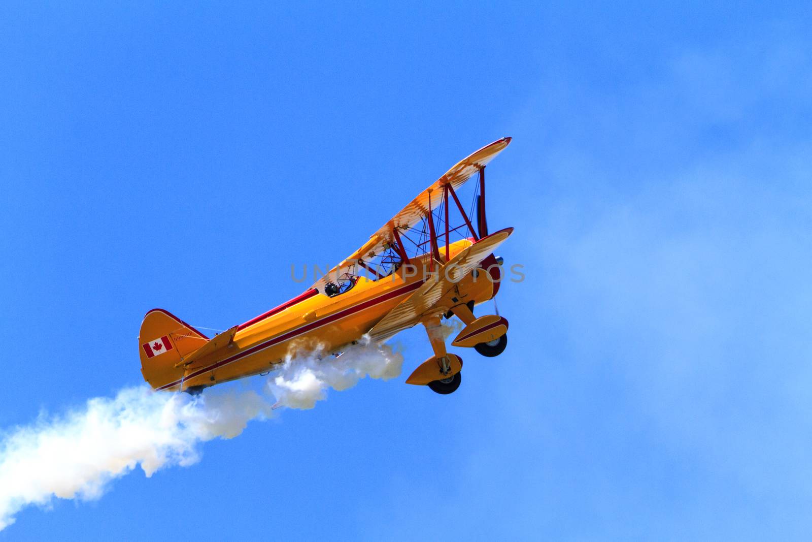 SPRINGBANK CANADA 20 JUL 2015: International Air Show and Open House for Canadian, USA and British current and historical military and civilian aircrafts. There were also numerous flights as well.