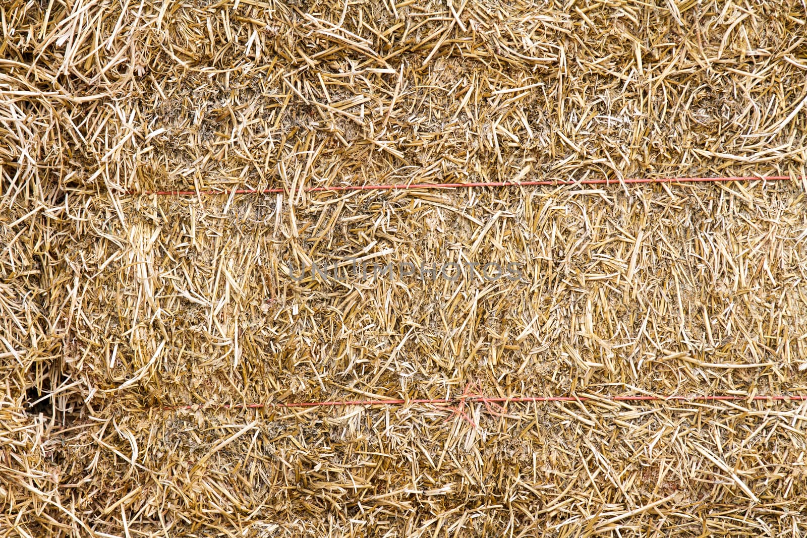Texture of hay tied up