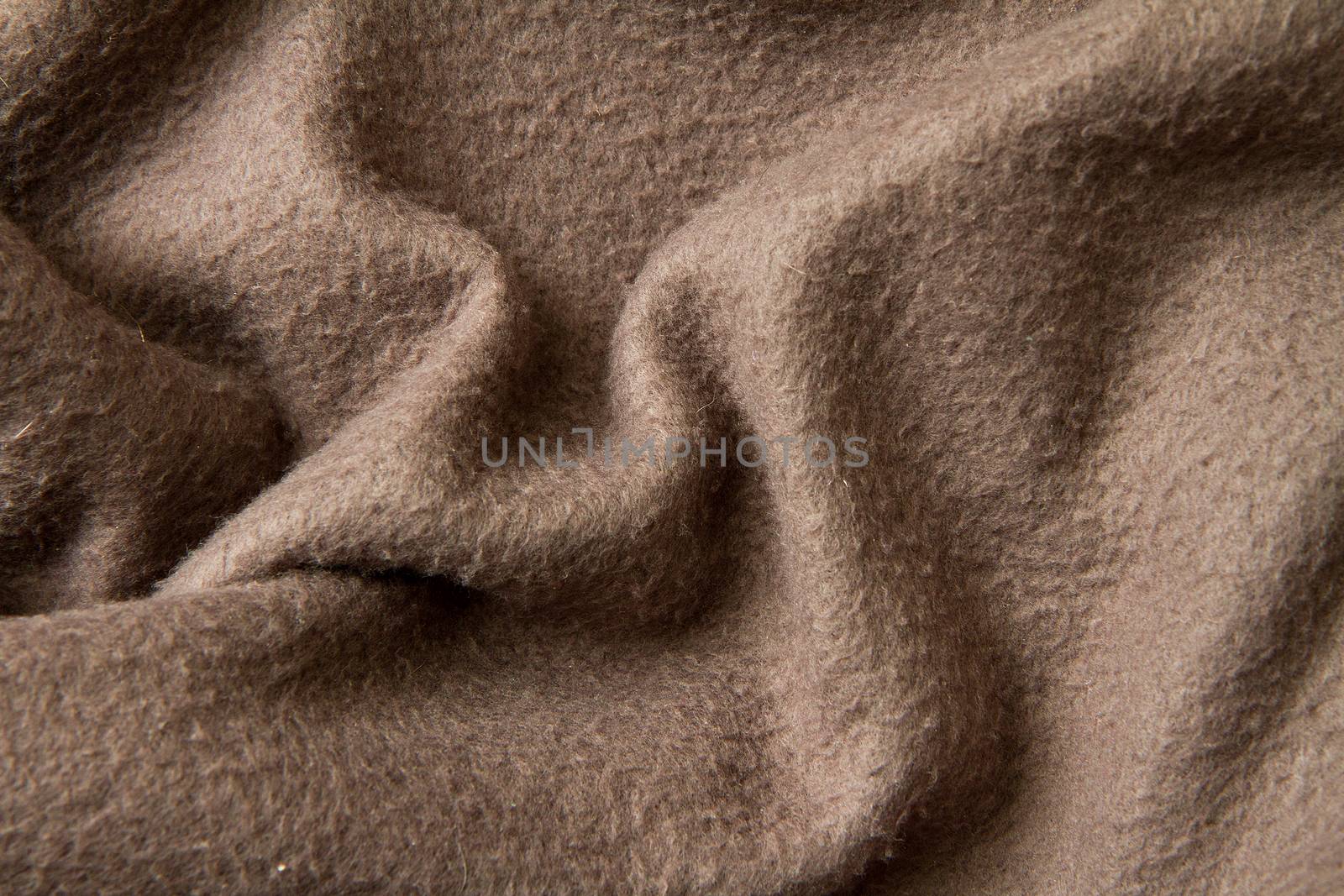 Crumpled blanket  with nothing else