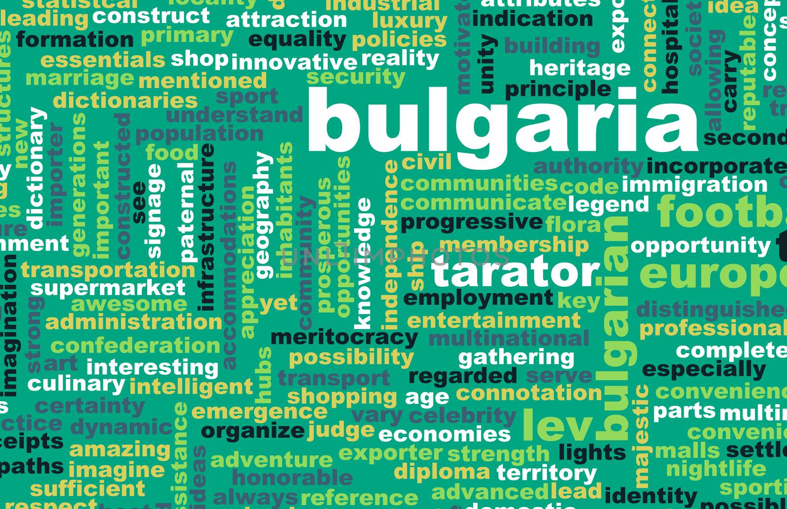 Bulgaria as a Country Abstract Art Concept