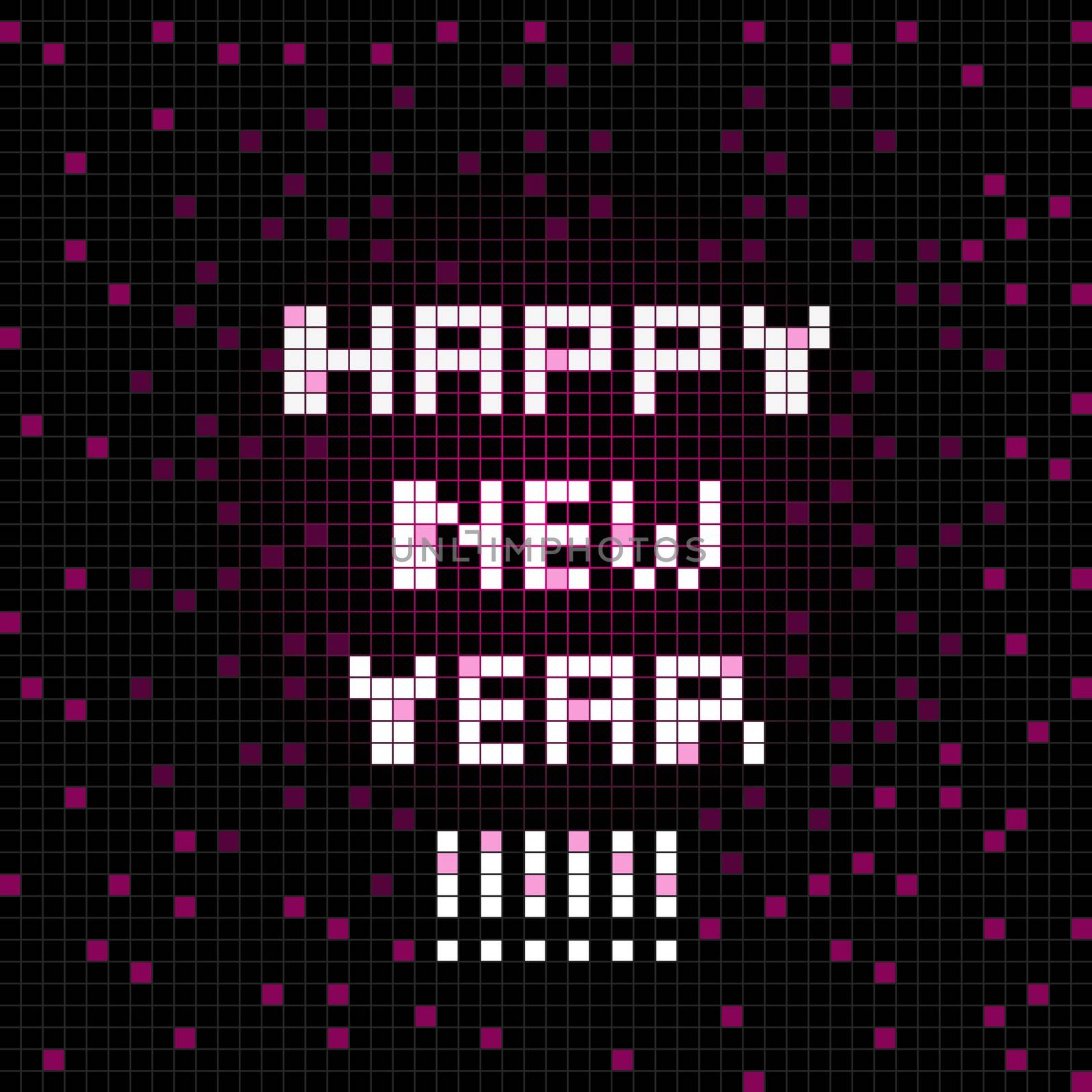 pixel happy new year by catacos