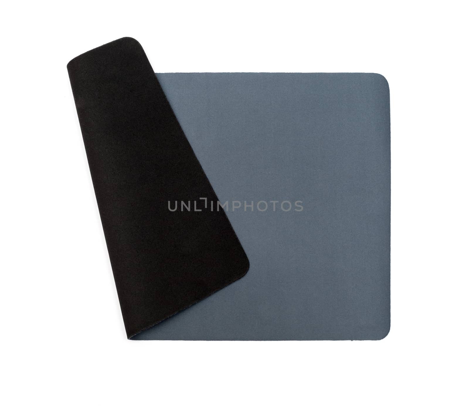 Grey mouse-pad isolated on white background by DNKSTUDIO