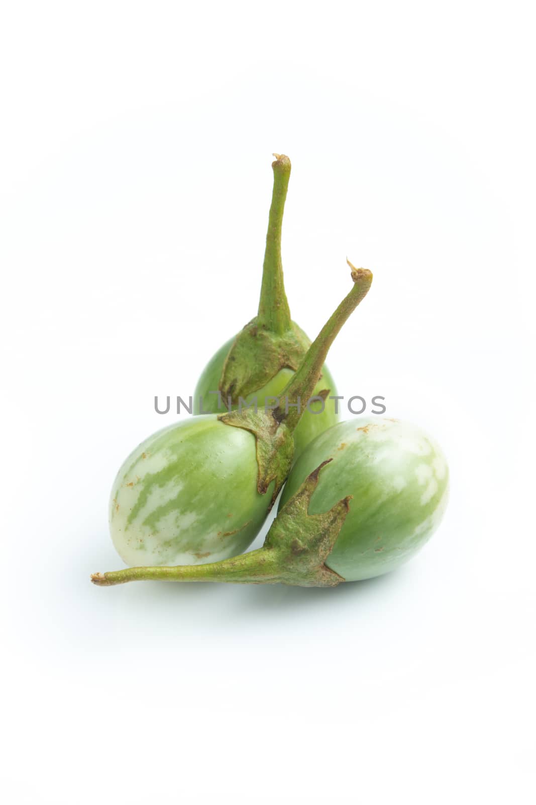 Thai eggplant isolated on white background