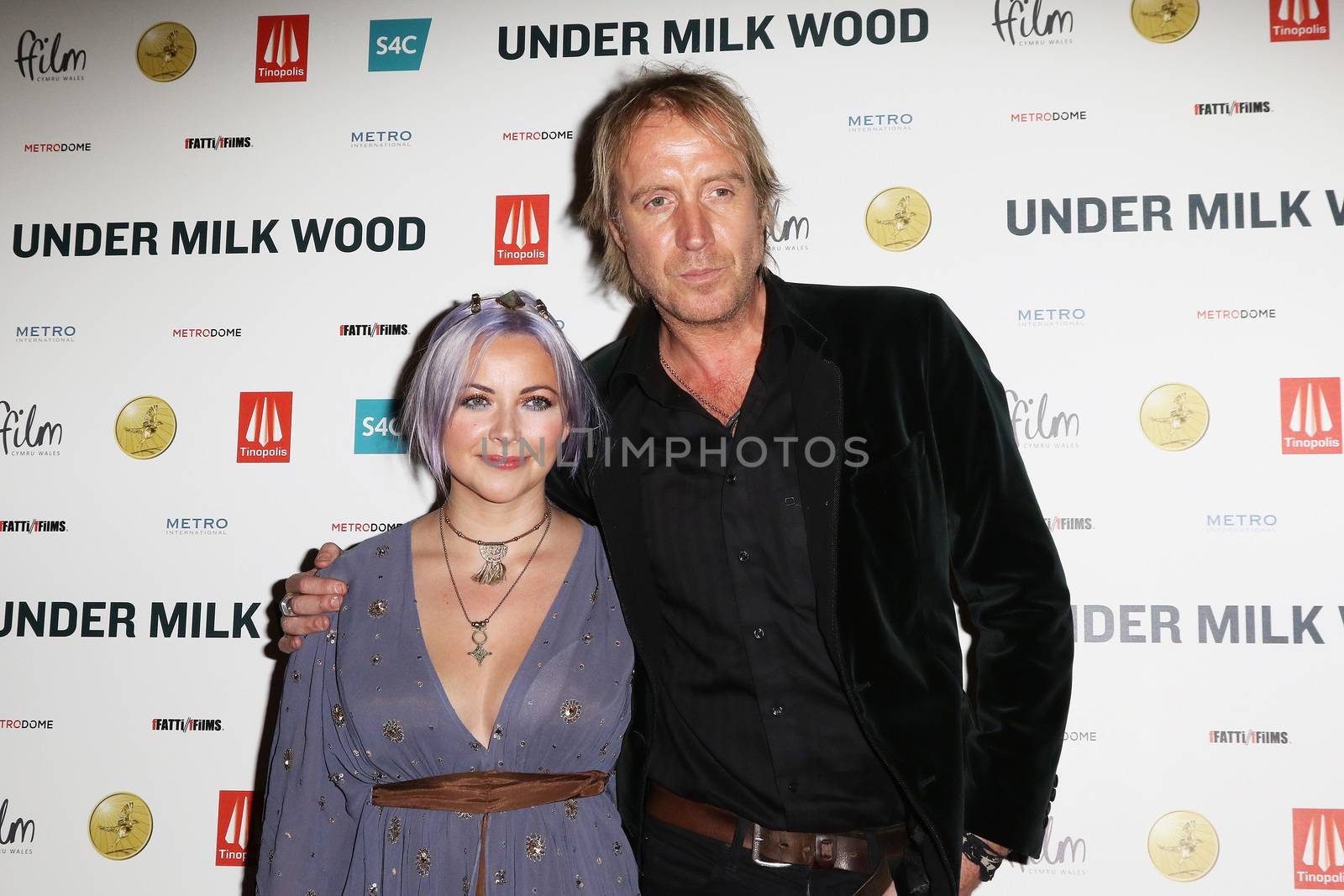 UNITED KINGDOM, London: Charlotte Church and Rhys Ifans attend the UK premiere of Under Milk Wood at Rio Cinema in Hackney, London on October 25, 2015. 