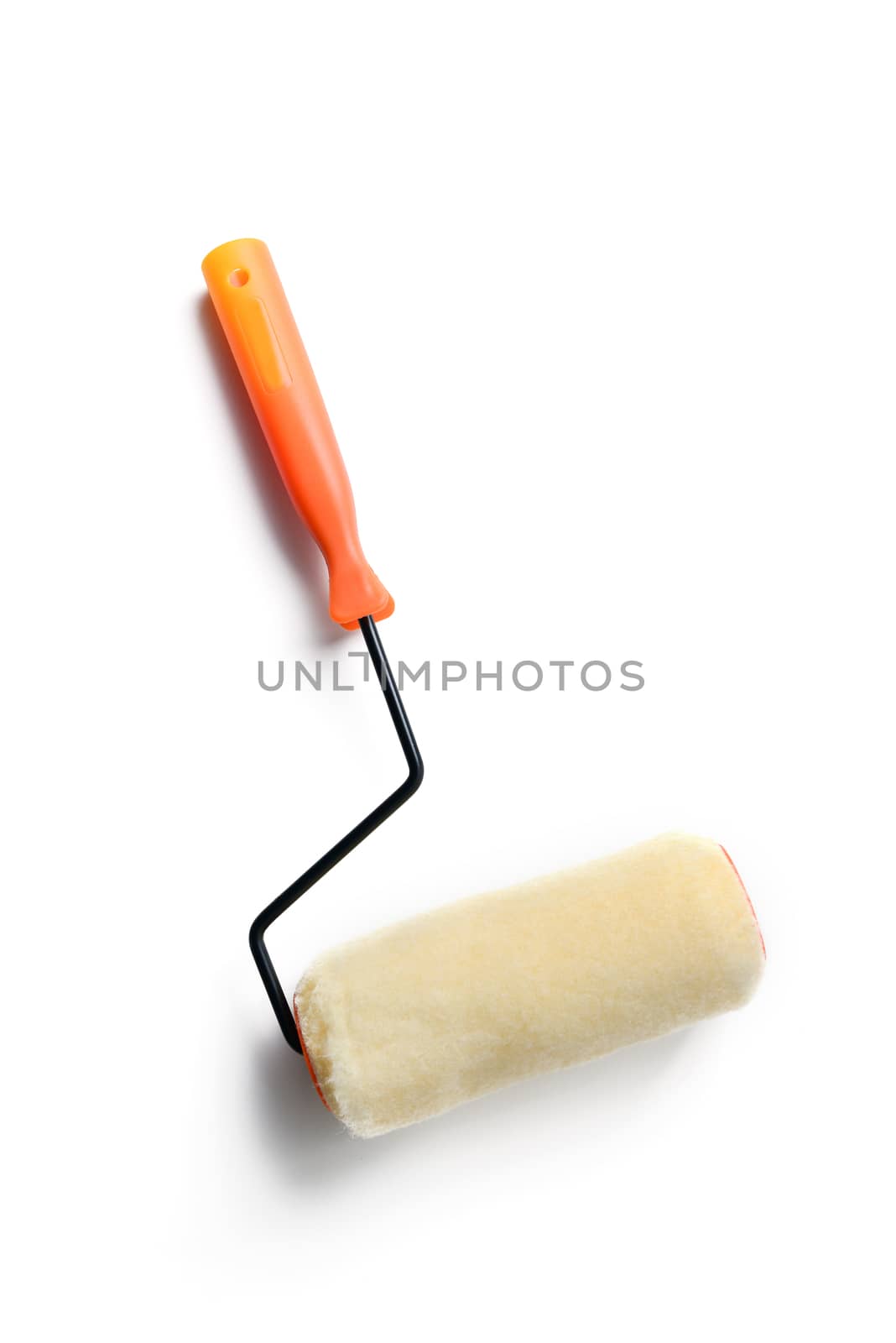 paint roller isolated on white