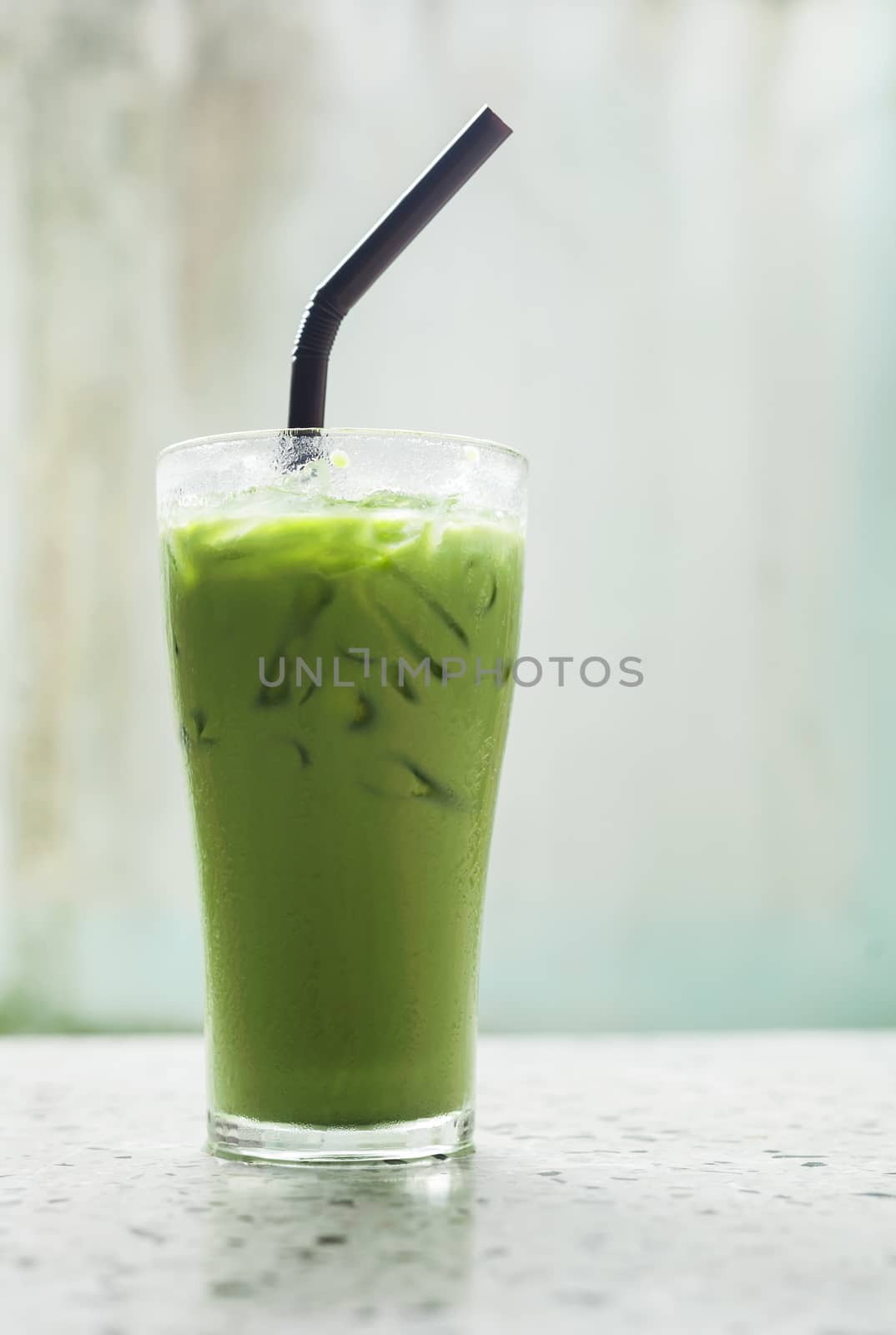 Ice milk green tea, famous drink by jimbophoto