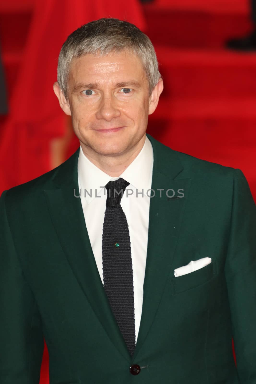 UNITED KINGDOM, London: Martin Freeman attends the world premiere of the latest Bond film, Spectre, at Royal Albert Hall in London on October 26, 2015.