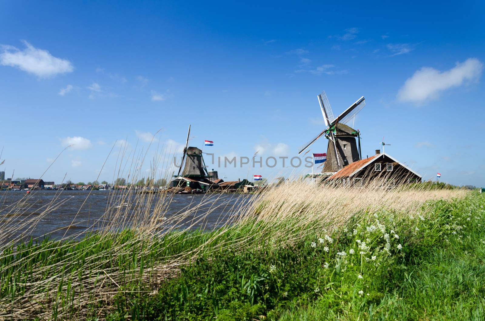 Wind mill of Zaanse Schans by siraanamwong