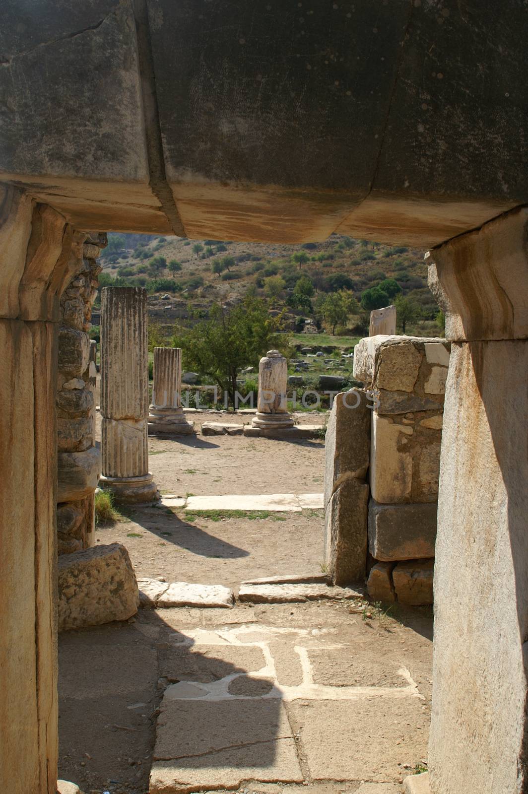 ancient ruins in Ephesus, Turkey