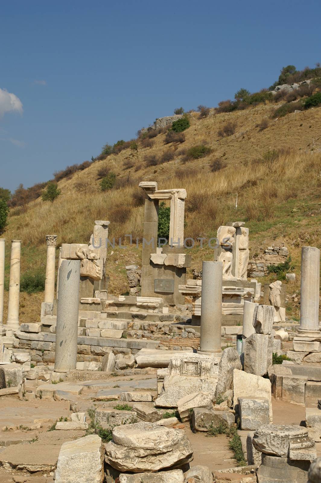 ancient ruins in Ephesus, Turkey