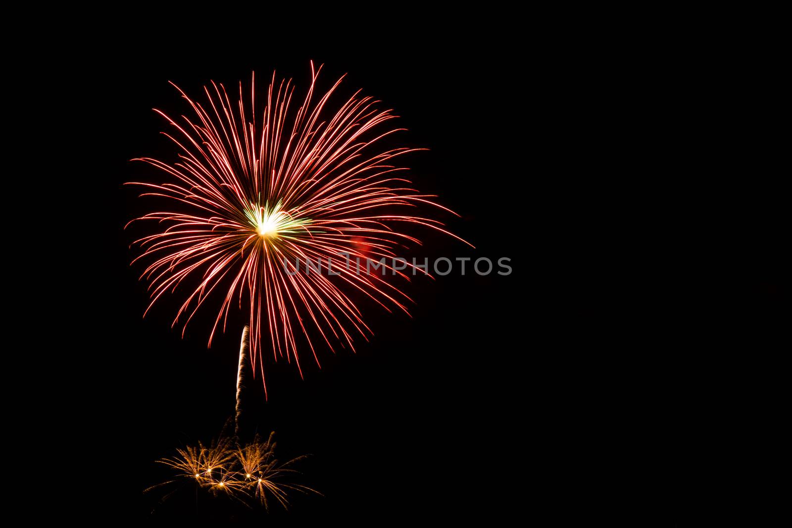 Fireworks light up the sky  by powerbeephoto