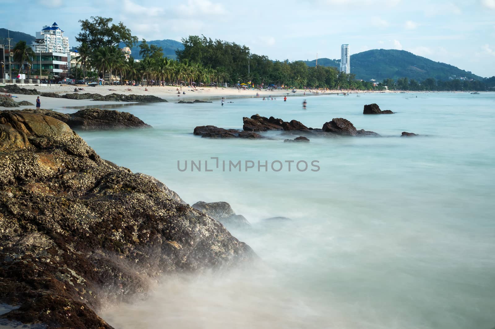 Cliff on the Patong Beach by eltonmaxim