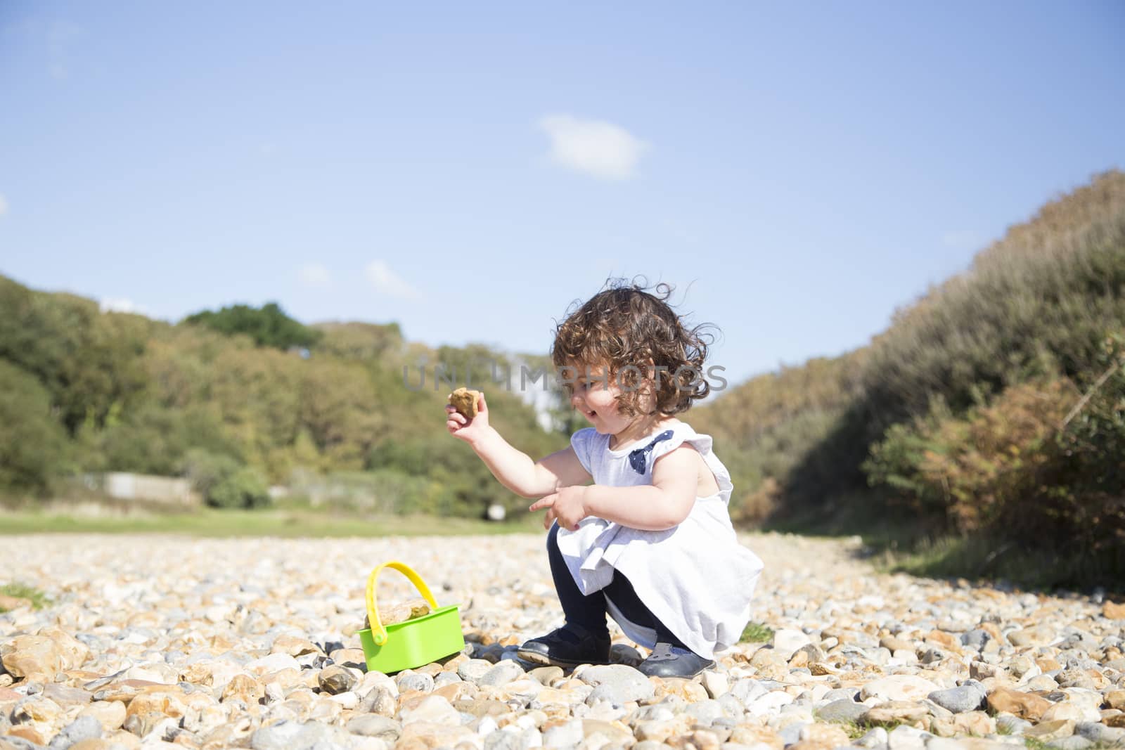 Collecting pebbles