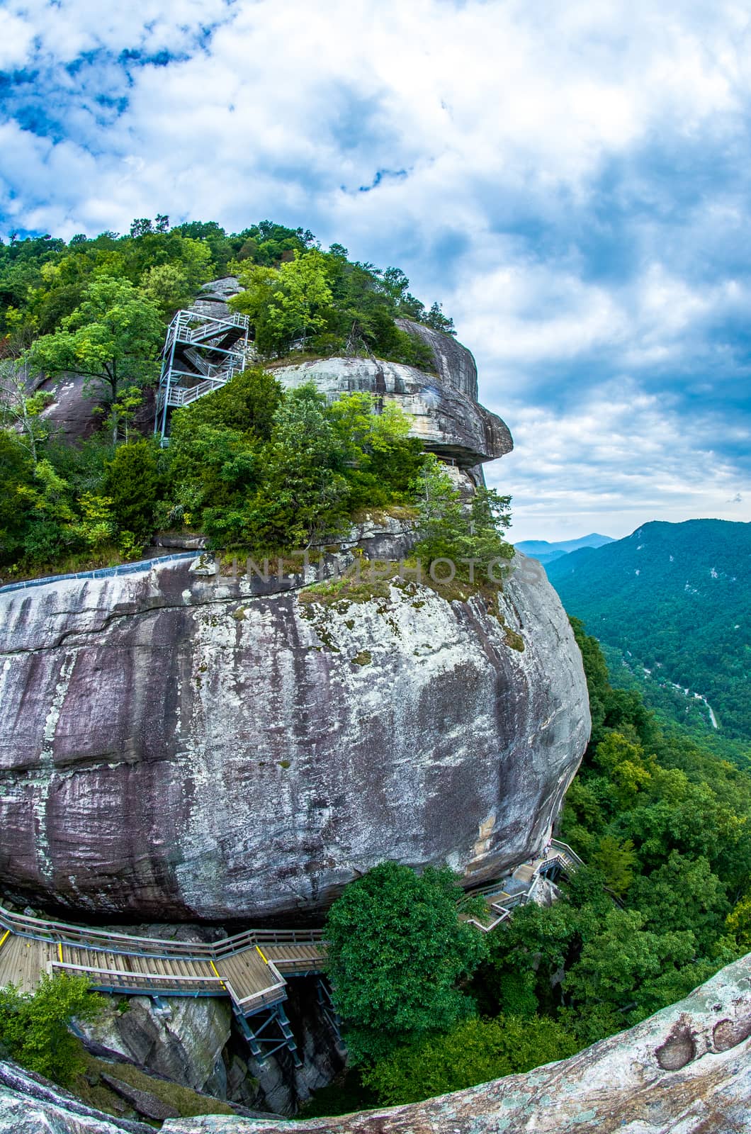 rock cliff near chimney rock north carolina by digidreamgrafix