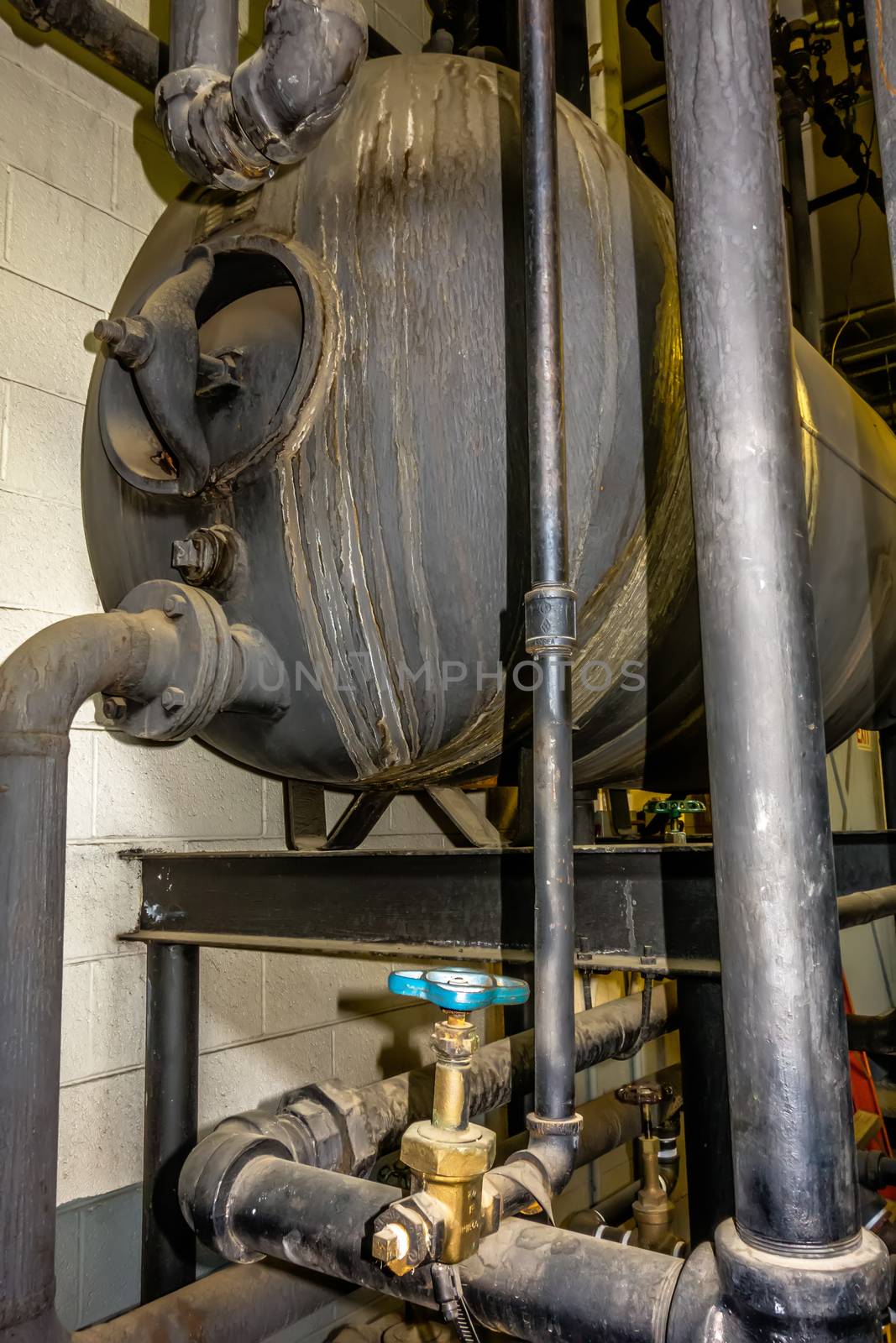 old boiler room equipment- high power boiler burner by digidreamgrafix