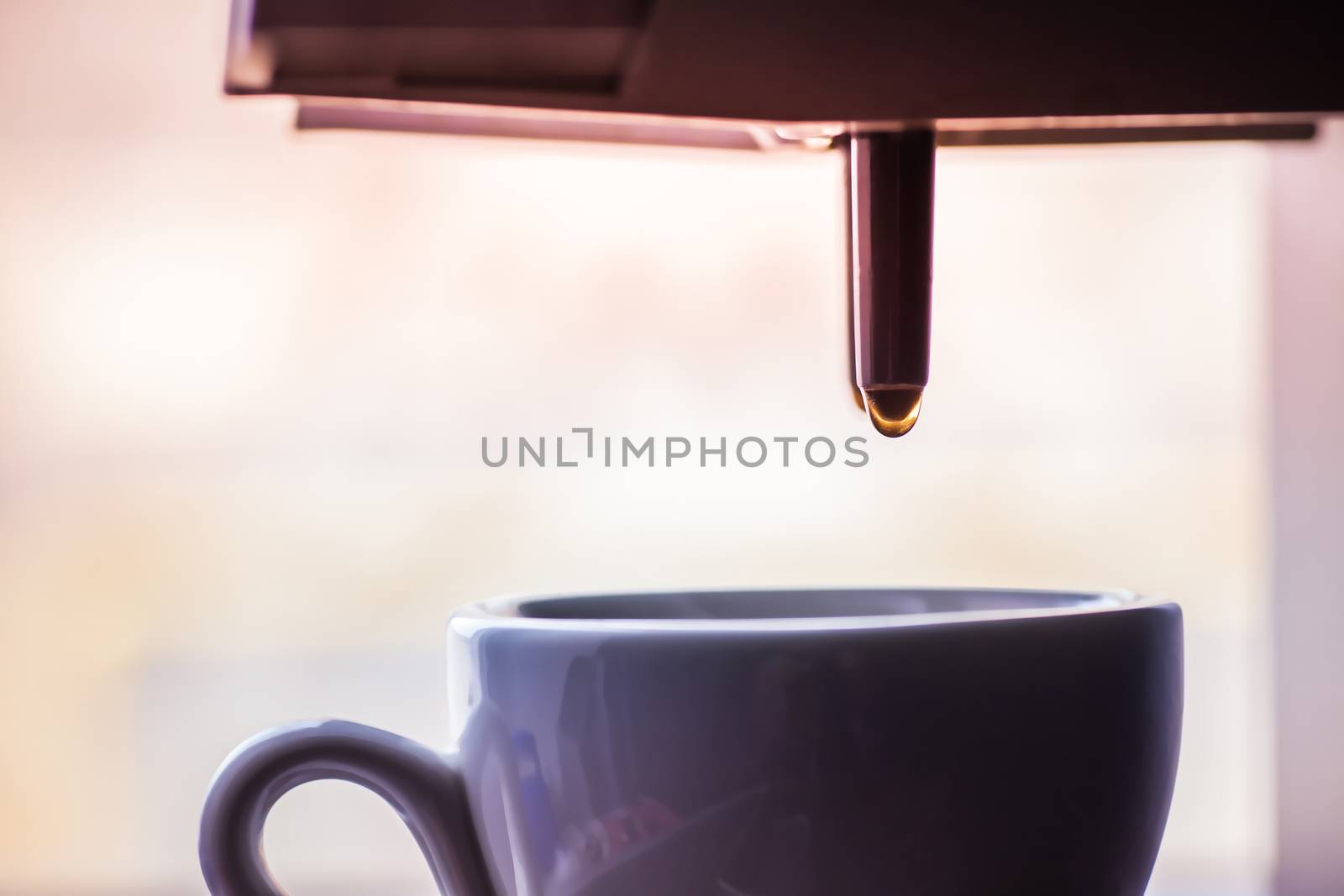 close-up of a cup of black coffee  by MegaArt