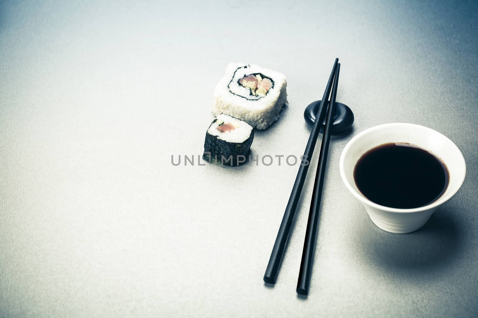 fresh cooked rolls close-up on a wooden board