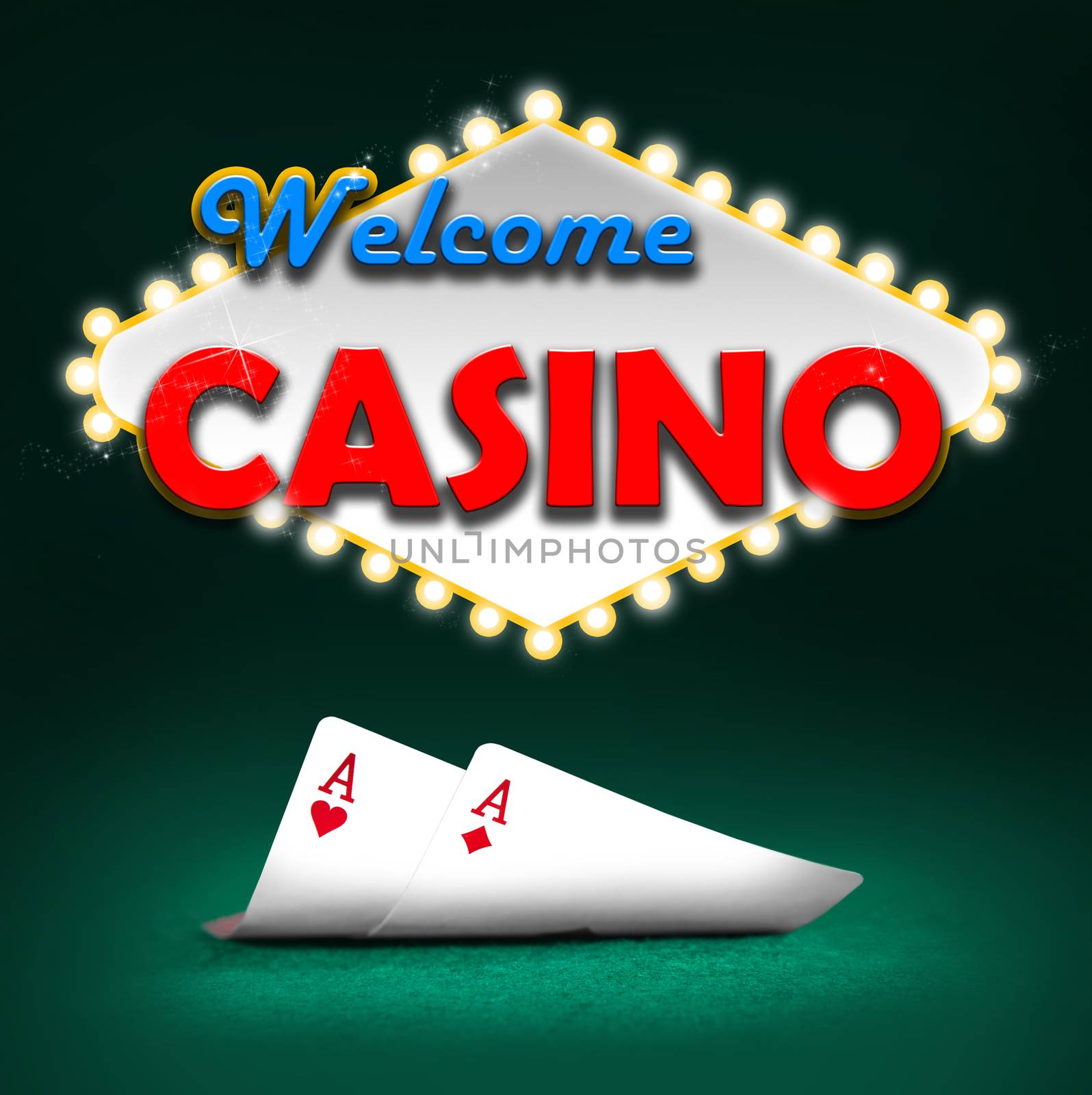 Welcome casino, gambling background color