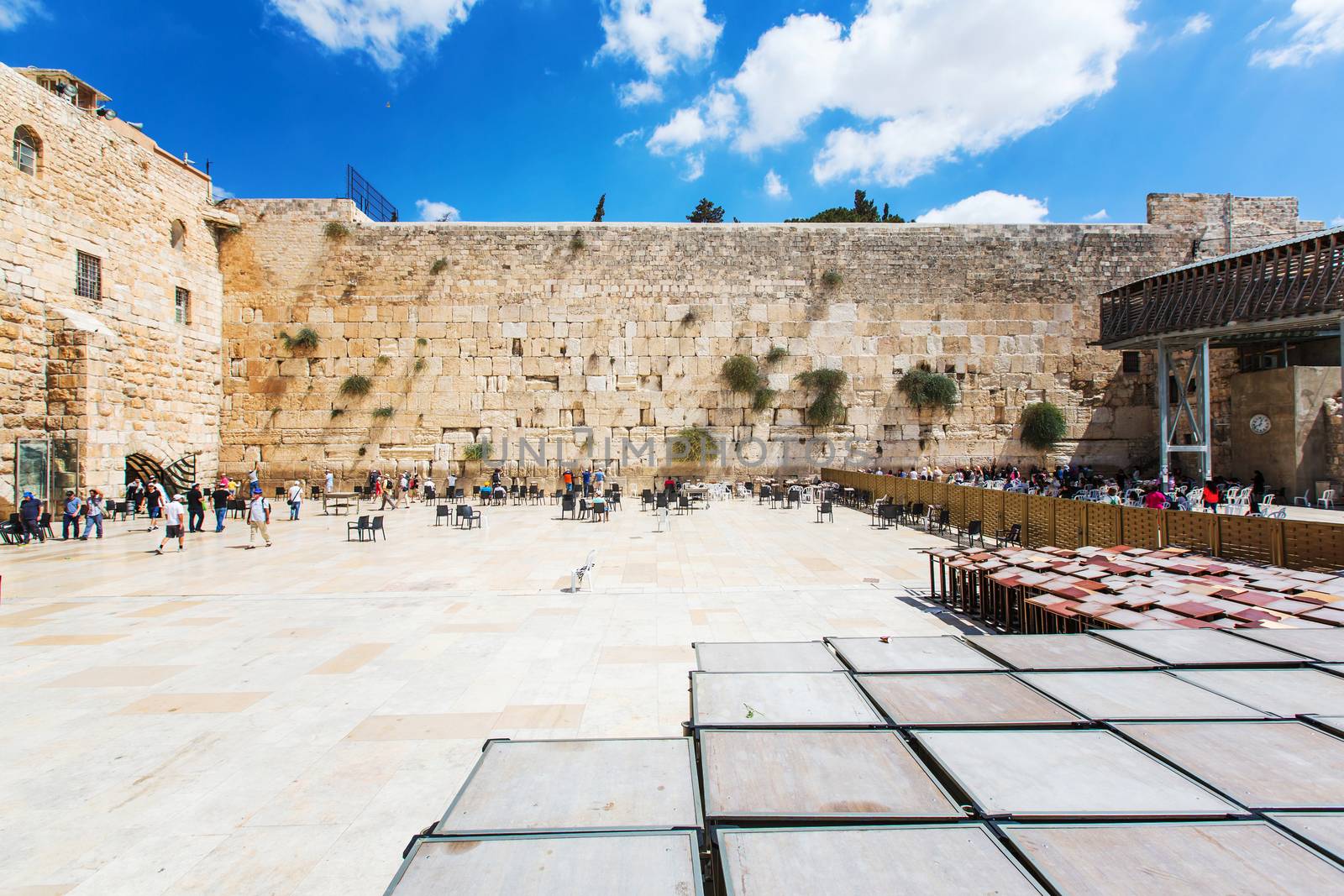 People pray at the Wailing Wall in Jerusalem. 20 september 2014 Jerusalem.