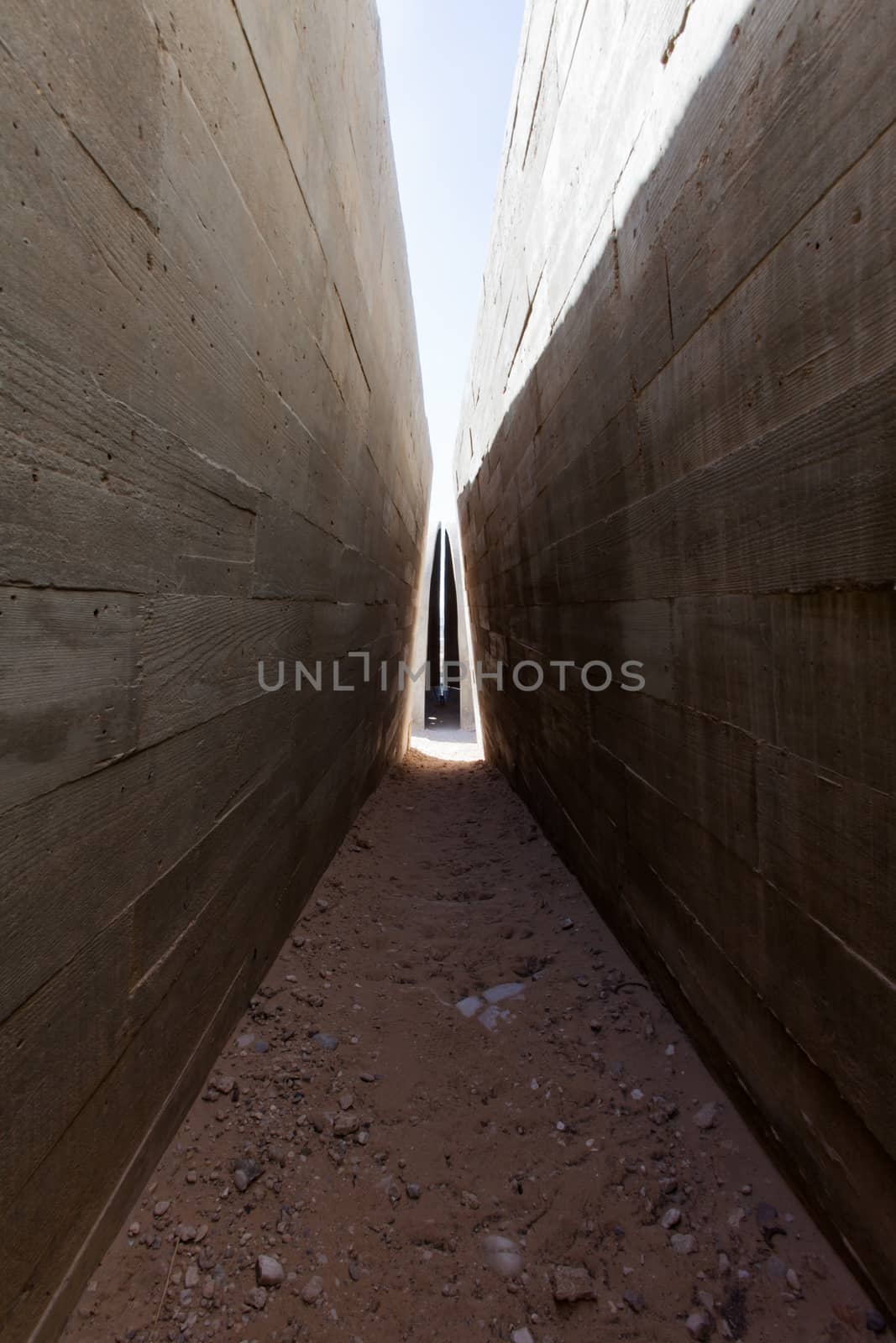 abstract effects within a narrow tunnel