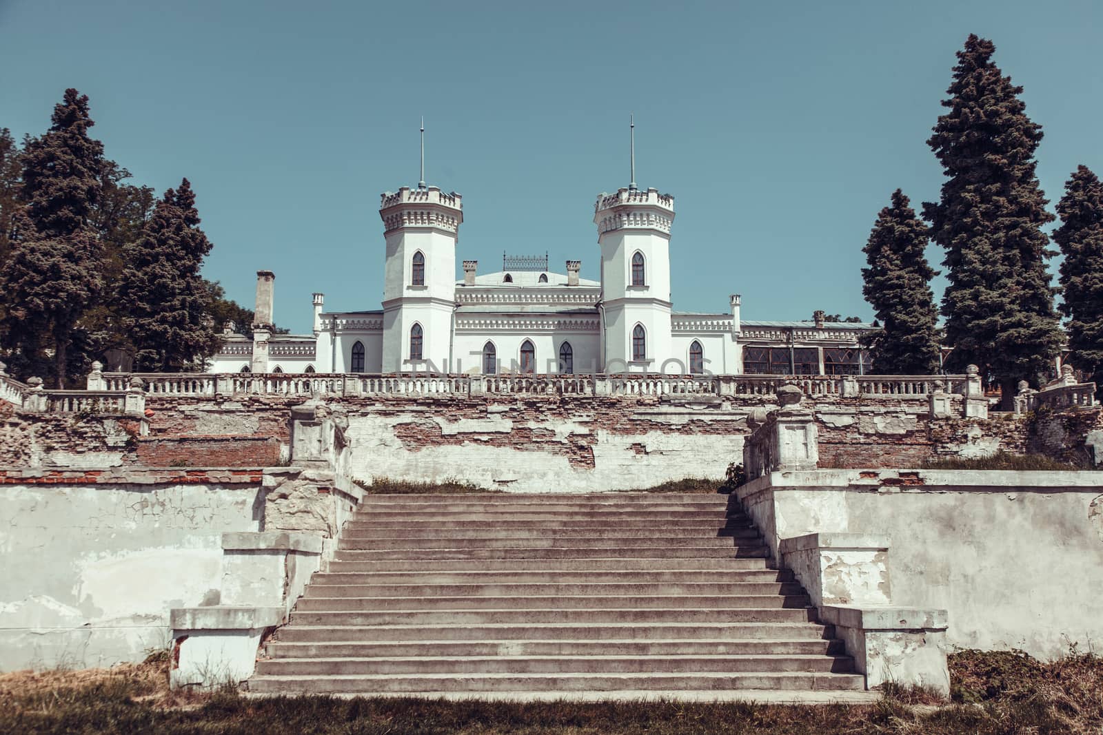 old abandoned castle to destroy large