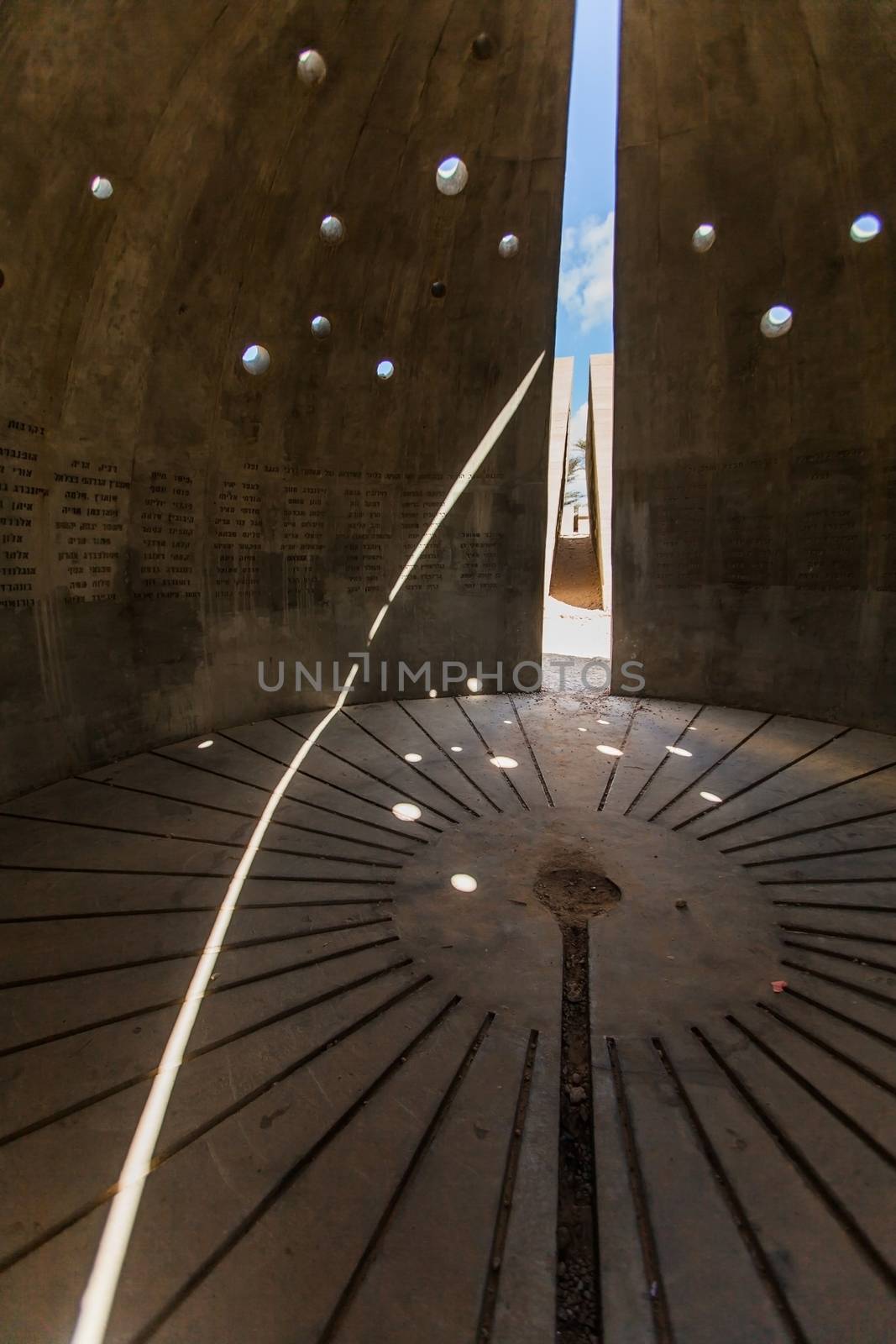 abstract view inside the abandoned observatory