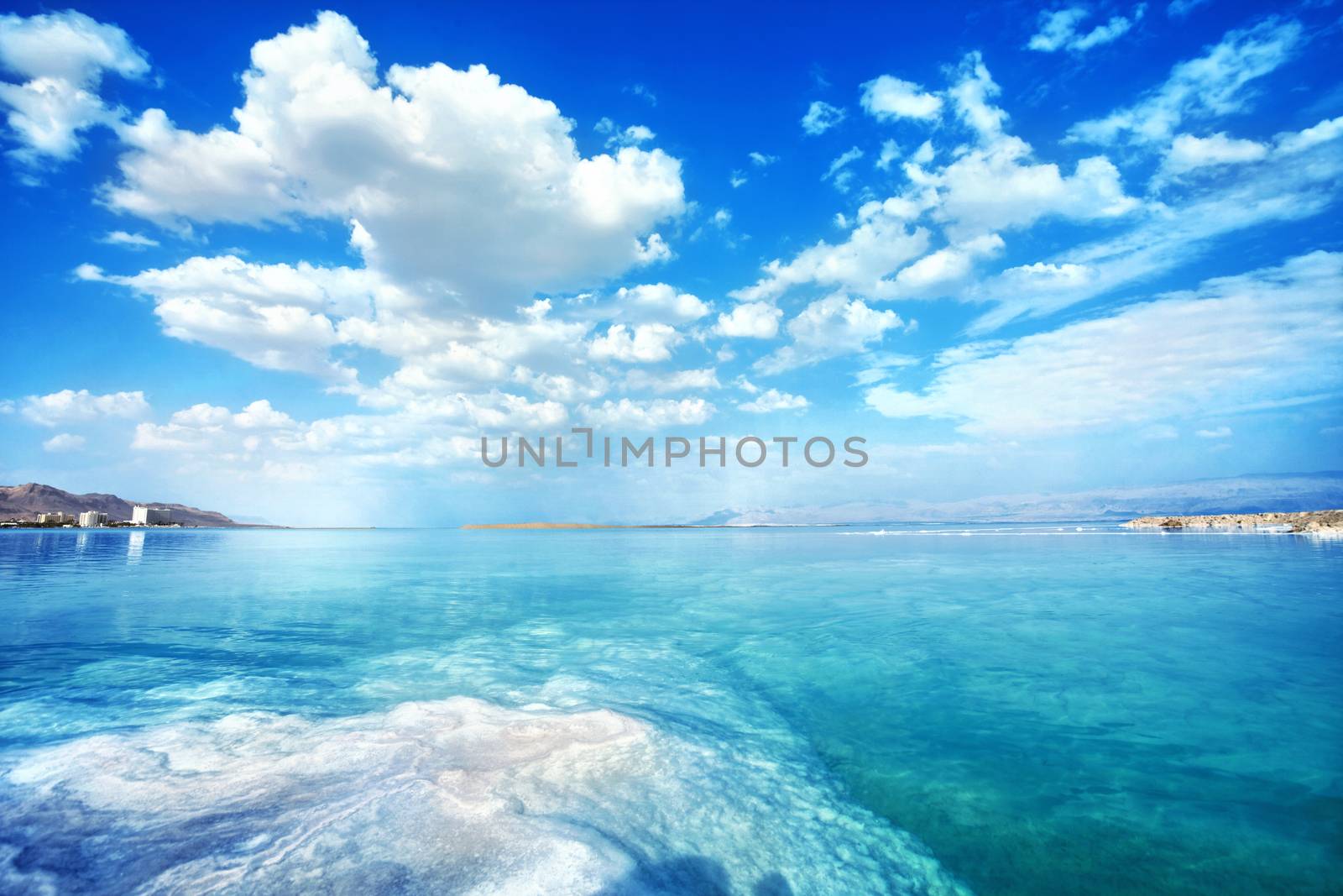 nice Dead Sea landscape on a summer day