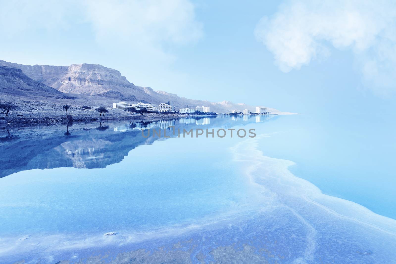 resorts of the Dead Sea in Israel in the summer vacation