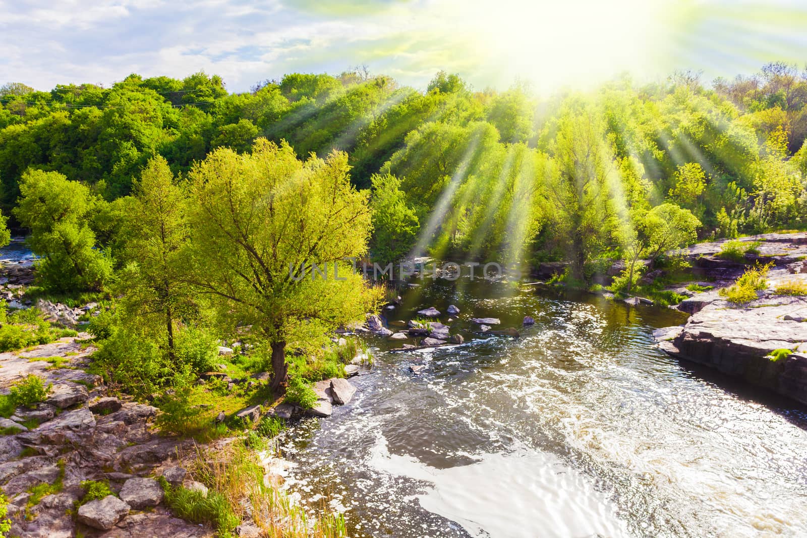 landscape view of the canyon from a height