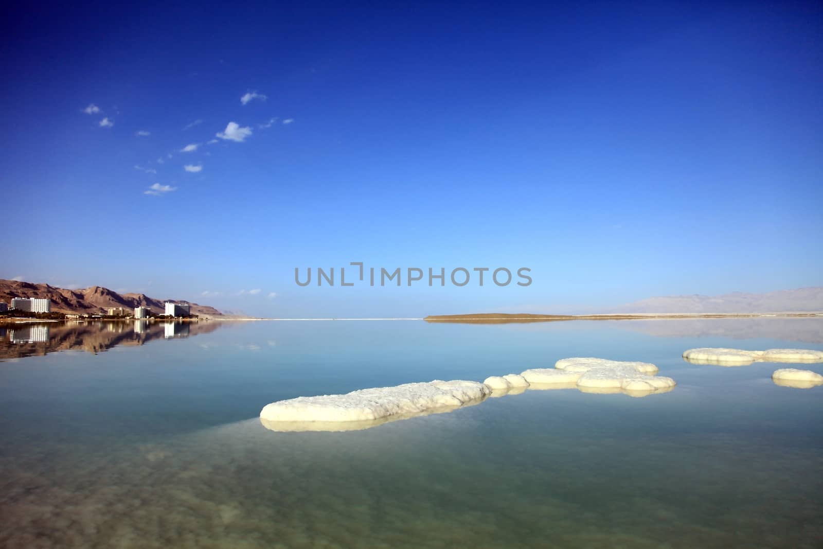 landscapes of the Dead Sea in the summer day