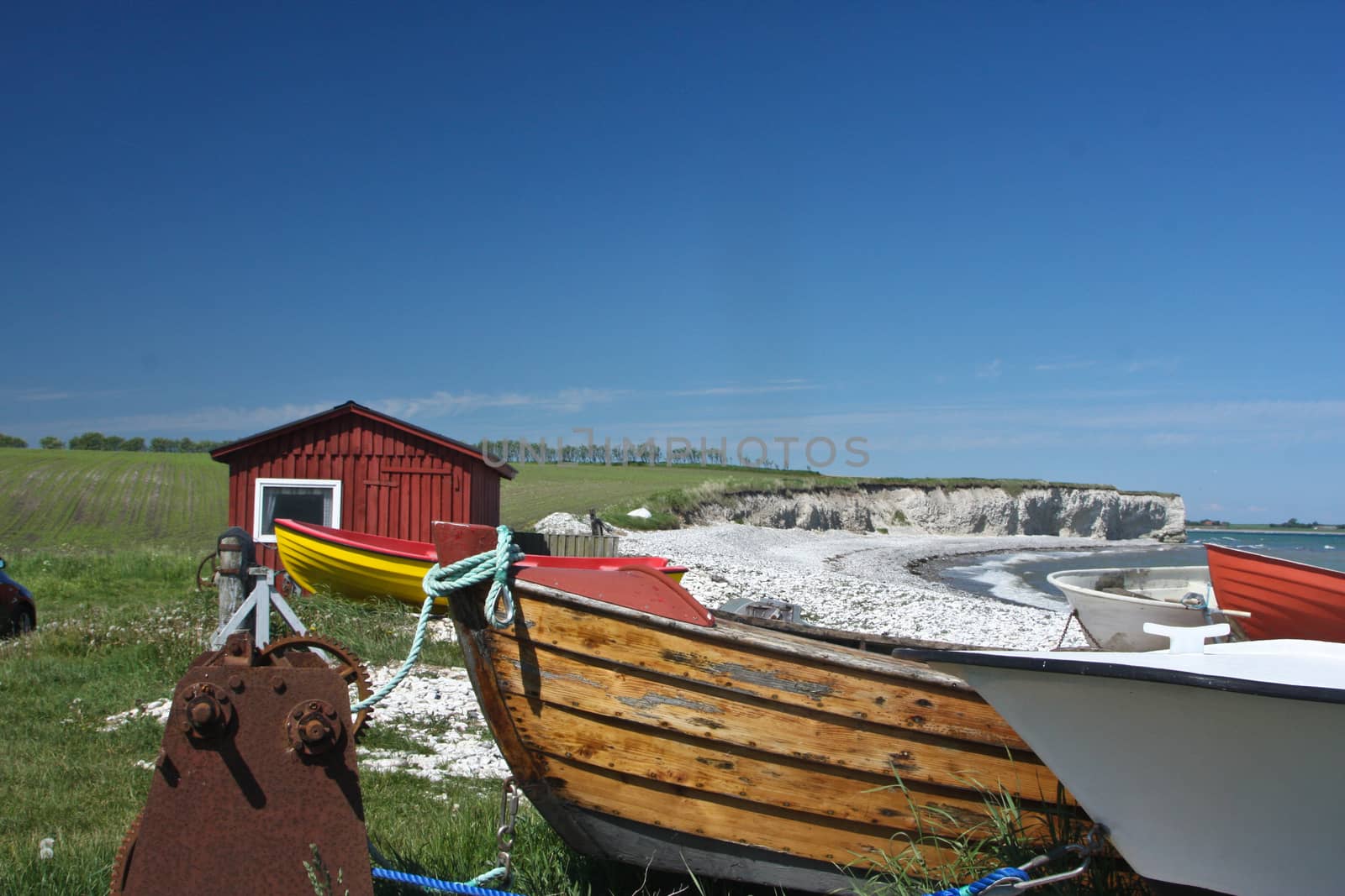 Scene from Sangstrup Klint in Denmark