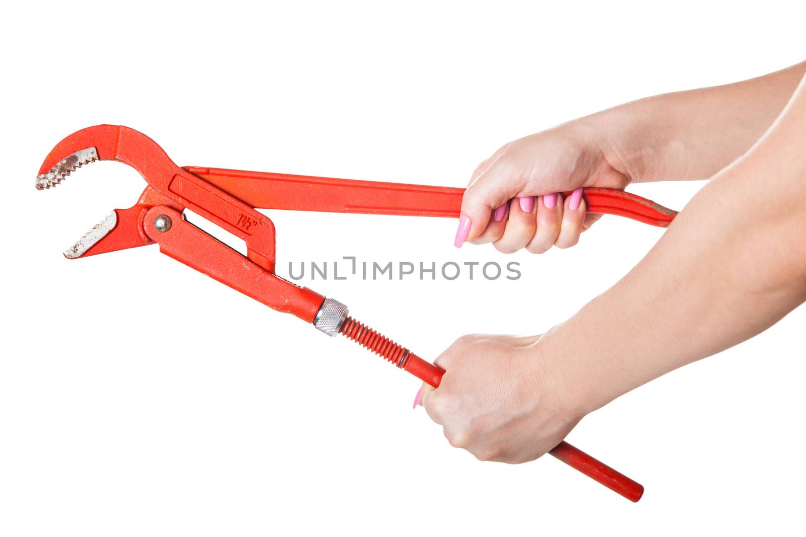 gas spanner, isolated on white background