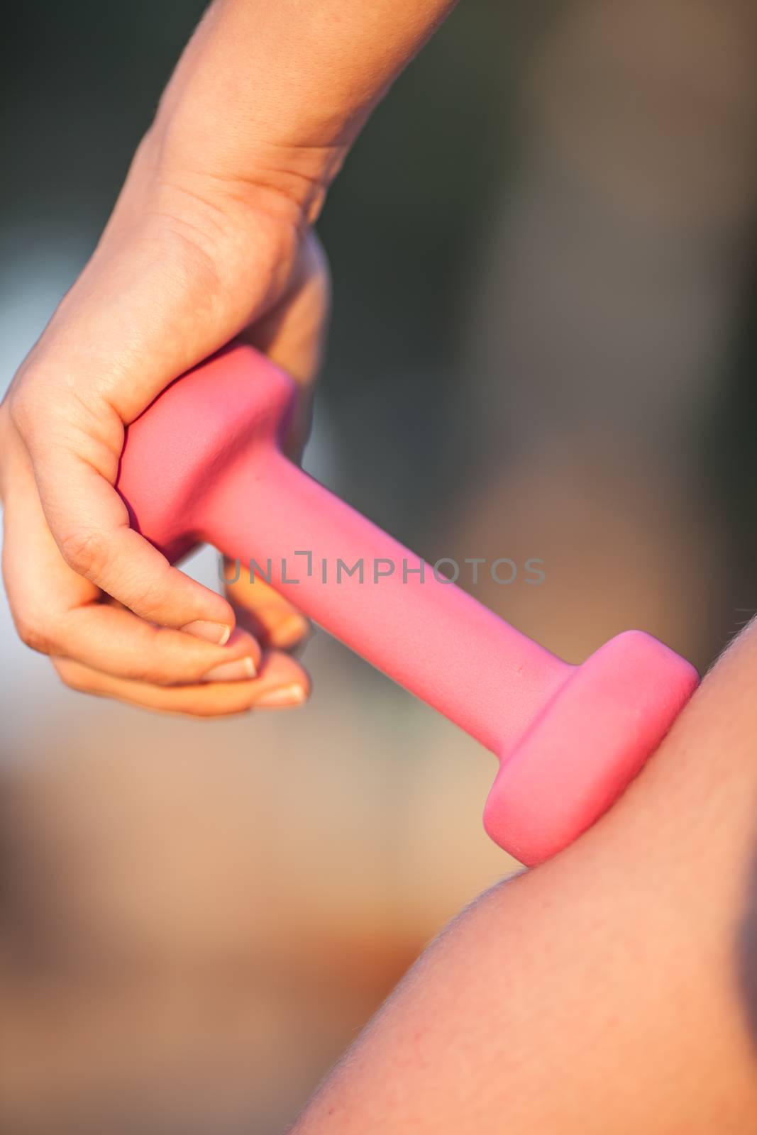 dumbbell in your hands, healthy lifestyle