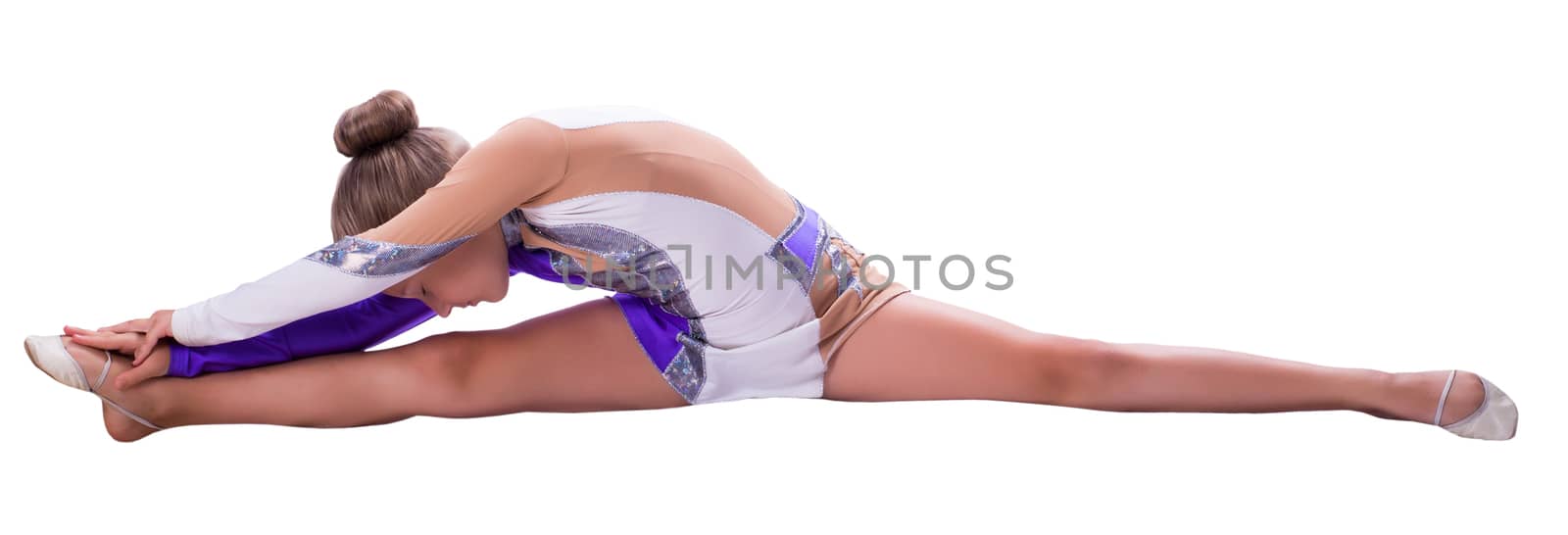gymnast girl sitting on twine  by MegaArt