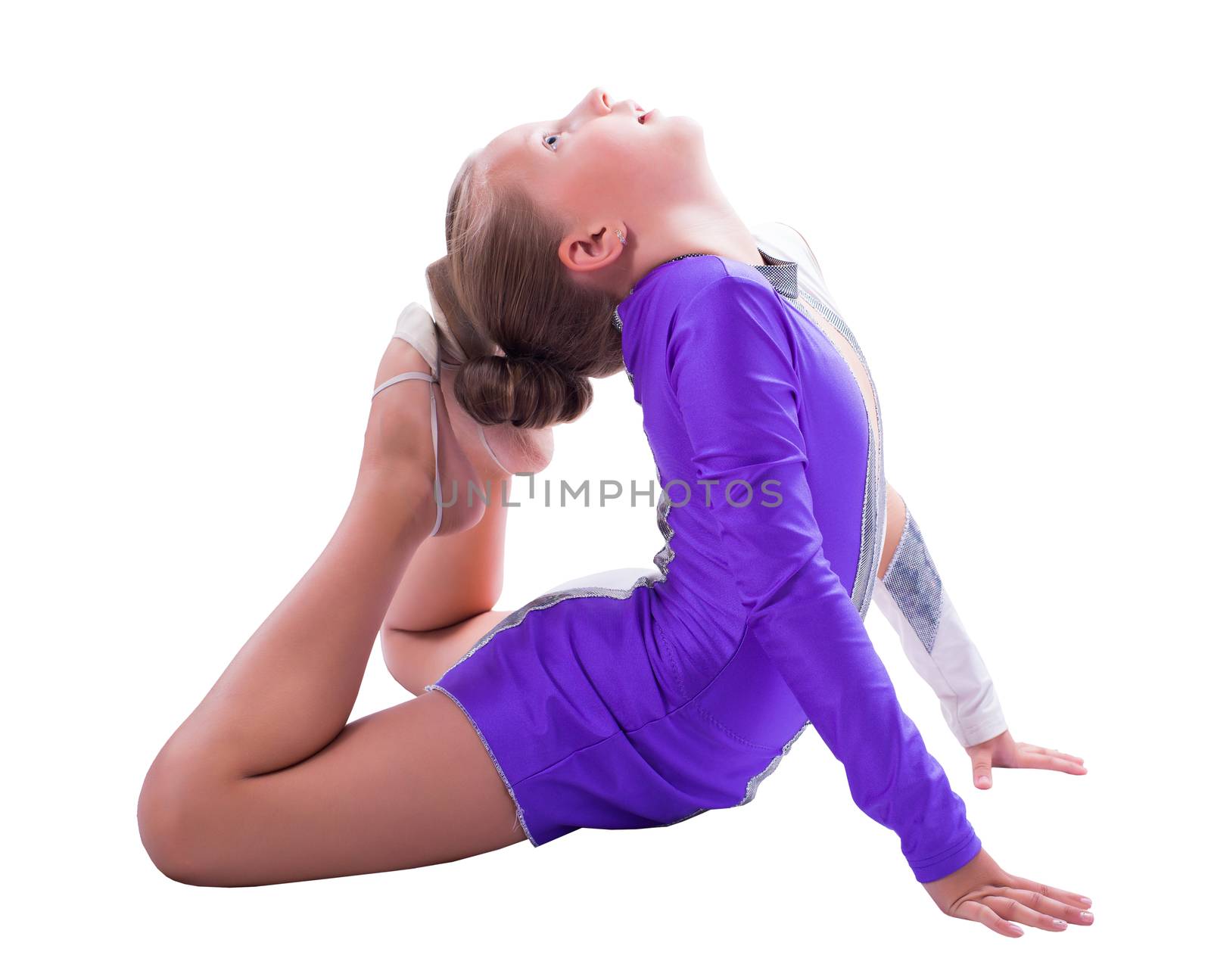 girl gymnast doing exercise  by MegaArt