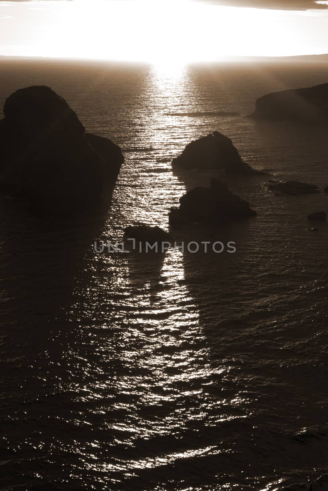 wild atlantic way sunset on the coastline of ballybunion county kerry ireland