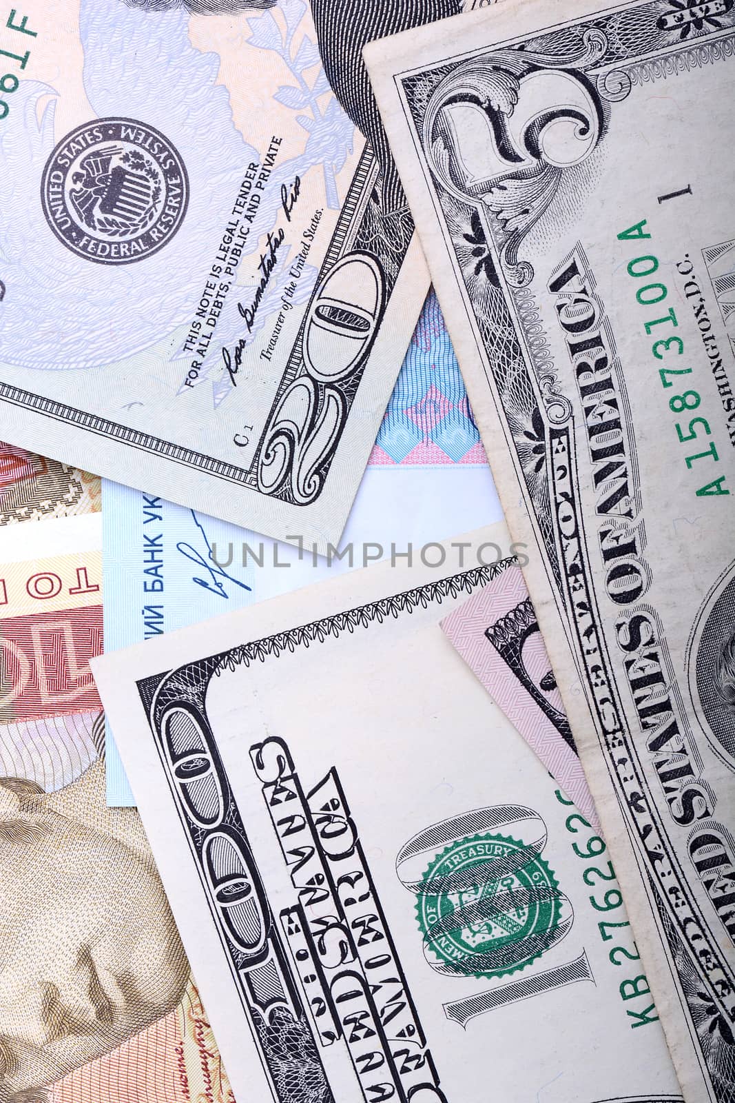 Ukrainian hryvnia and the american dollars by fotoscool