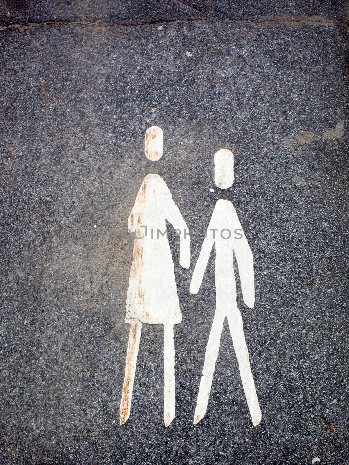 Pedestrian sign by Digifoodstock