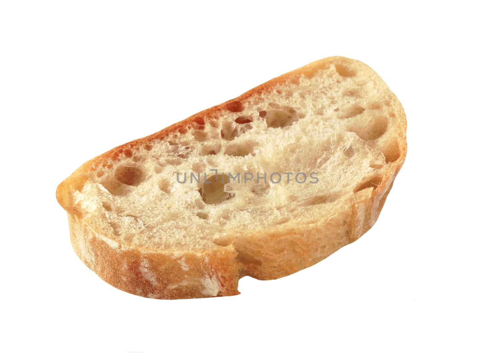 Slice of ciabatta bread by Digifoodstock
