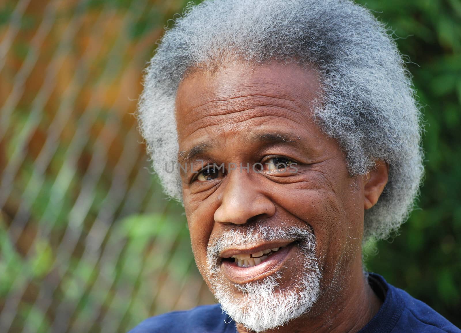 African american male expressions outside.