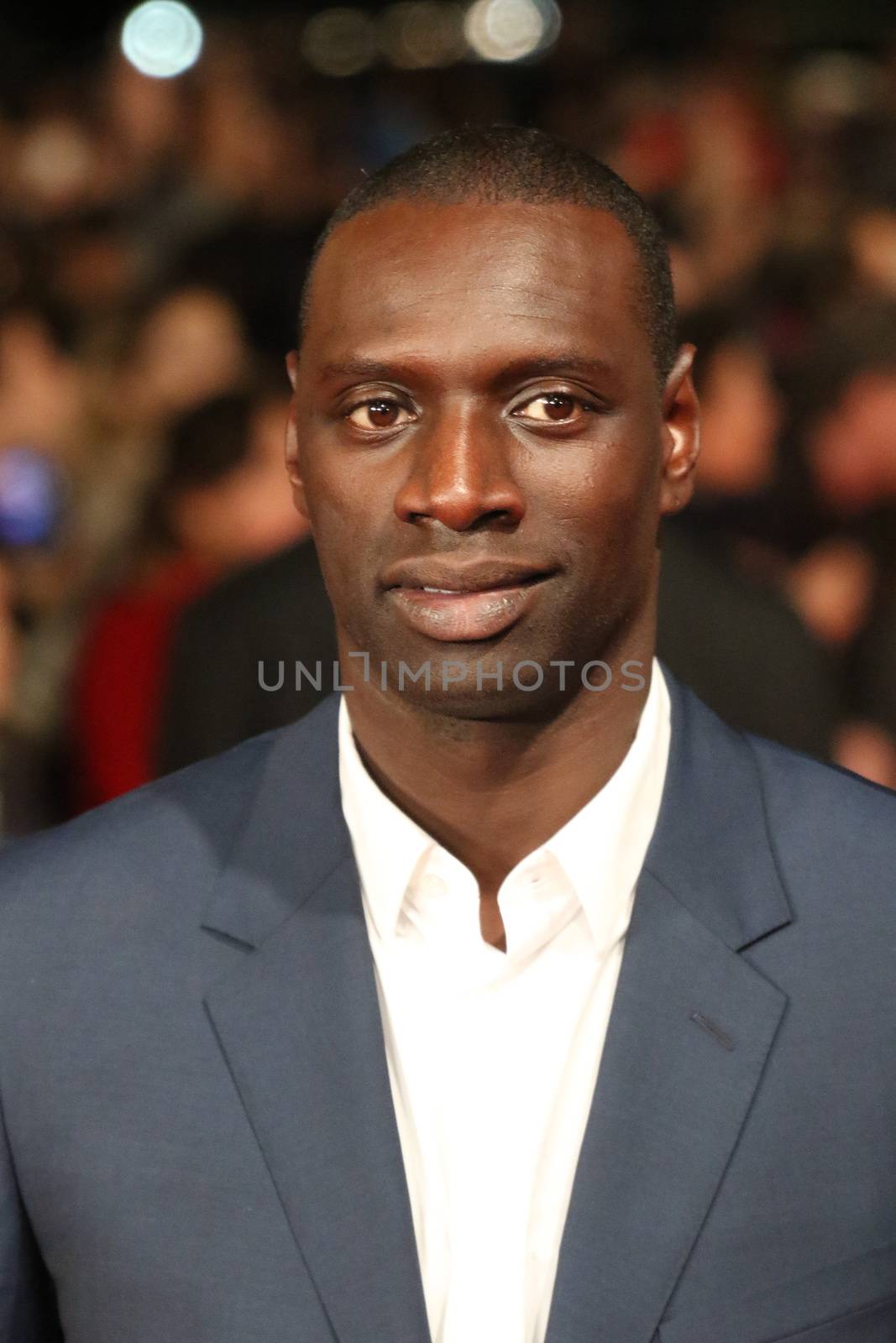 UNITED KINGDOM, London: Omar Sy attends the European premiere of Burnt at Leicester Square in London on October 28, 2015. 